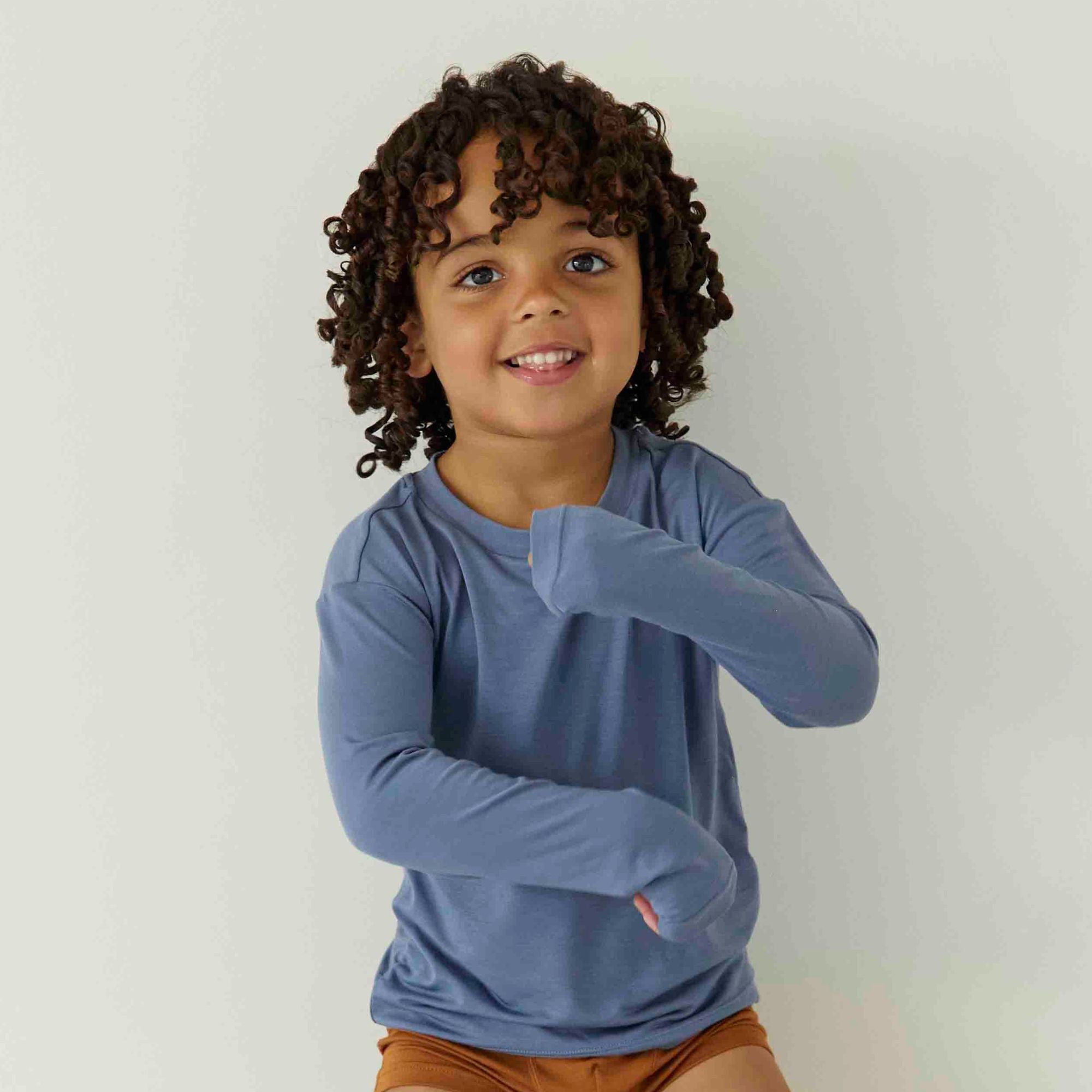Kids’ Ultra Soft Tencel™ Micro Modal Long Sleeve Thumb-tee