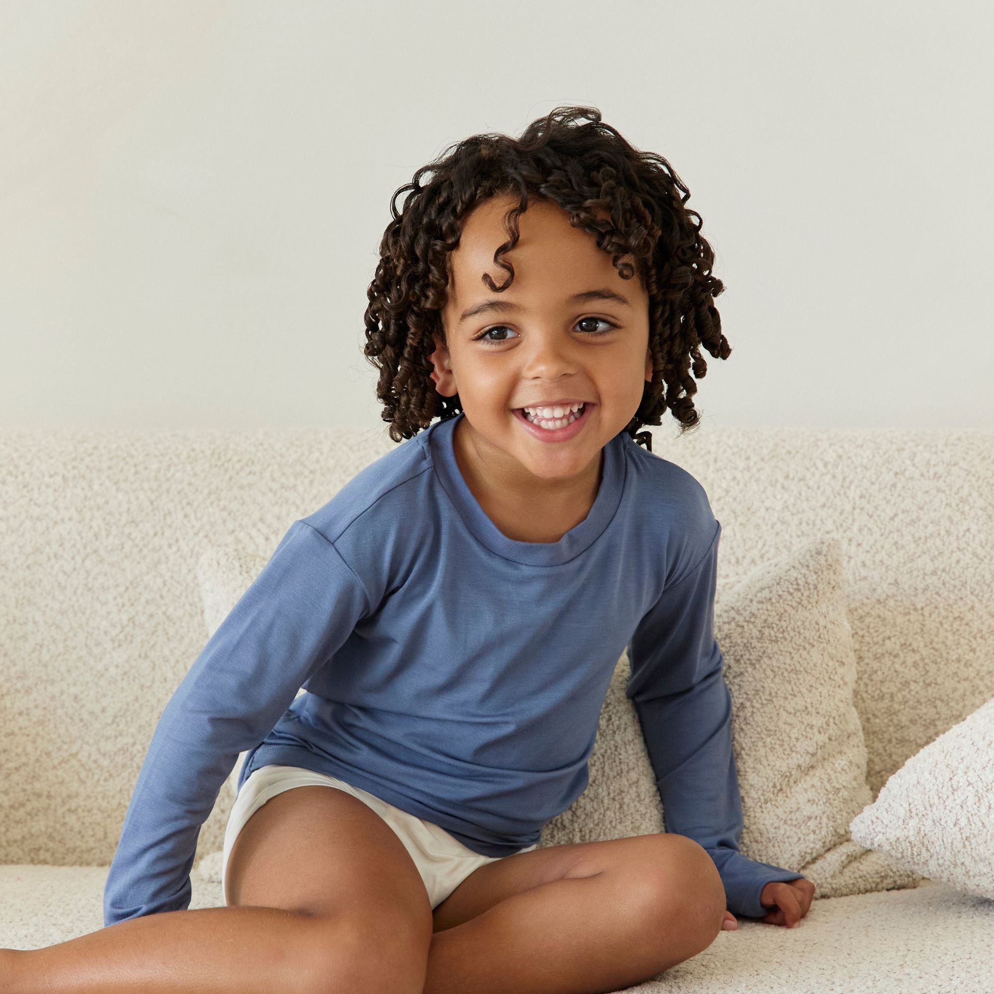 Kids’ Ultra Soft Tencel™ Micro Modal Long Sleeve Thumb-tee