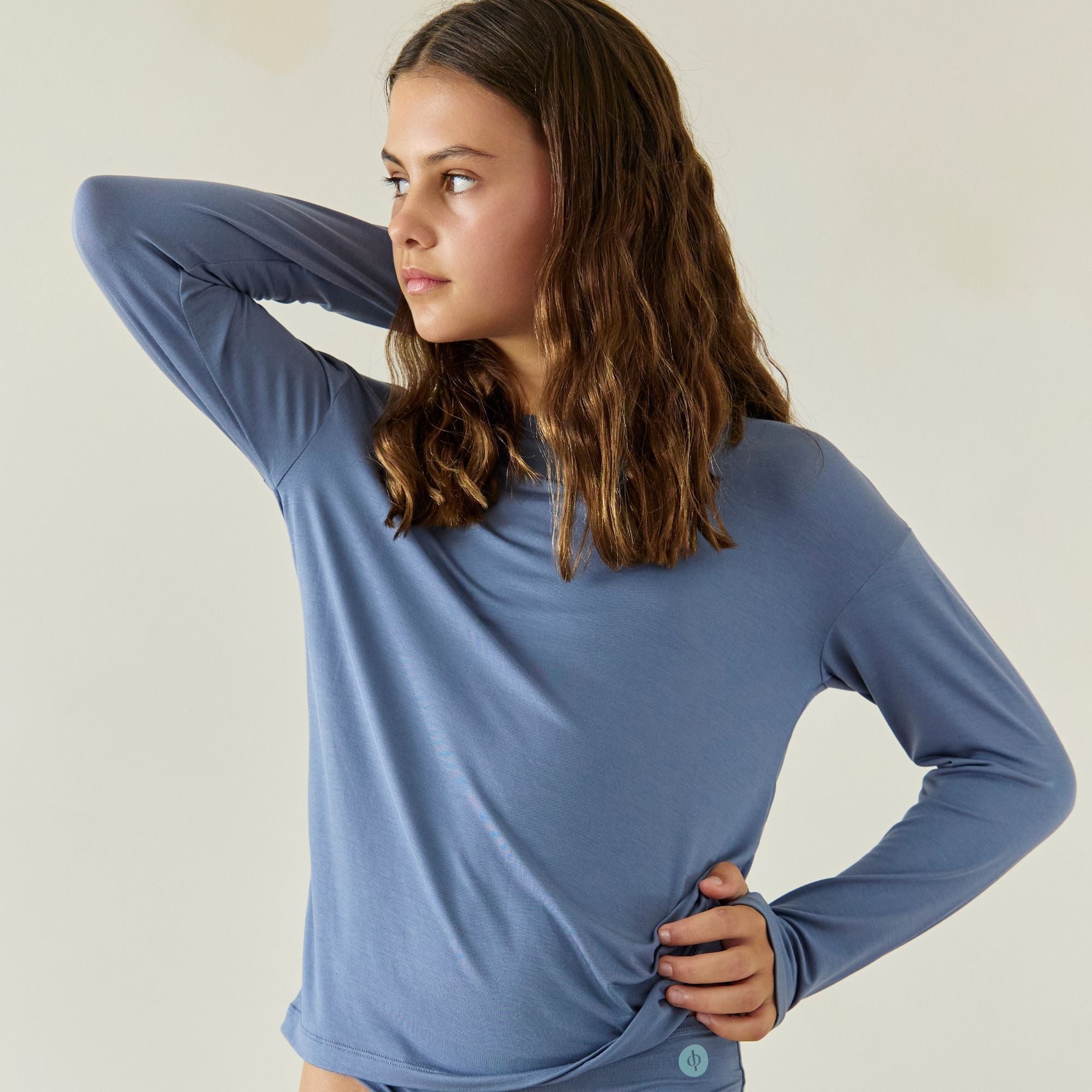 Kids’ Ultra Soft Tencel™ Micro Modal Long Sleeve Thumb-tee