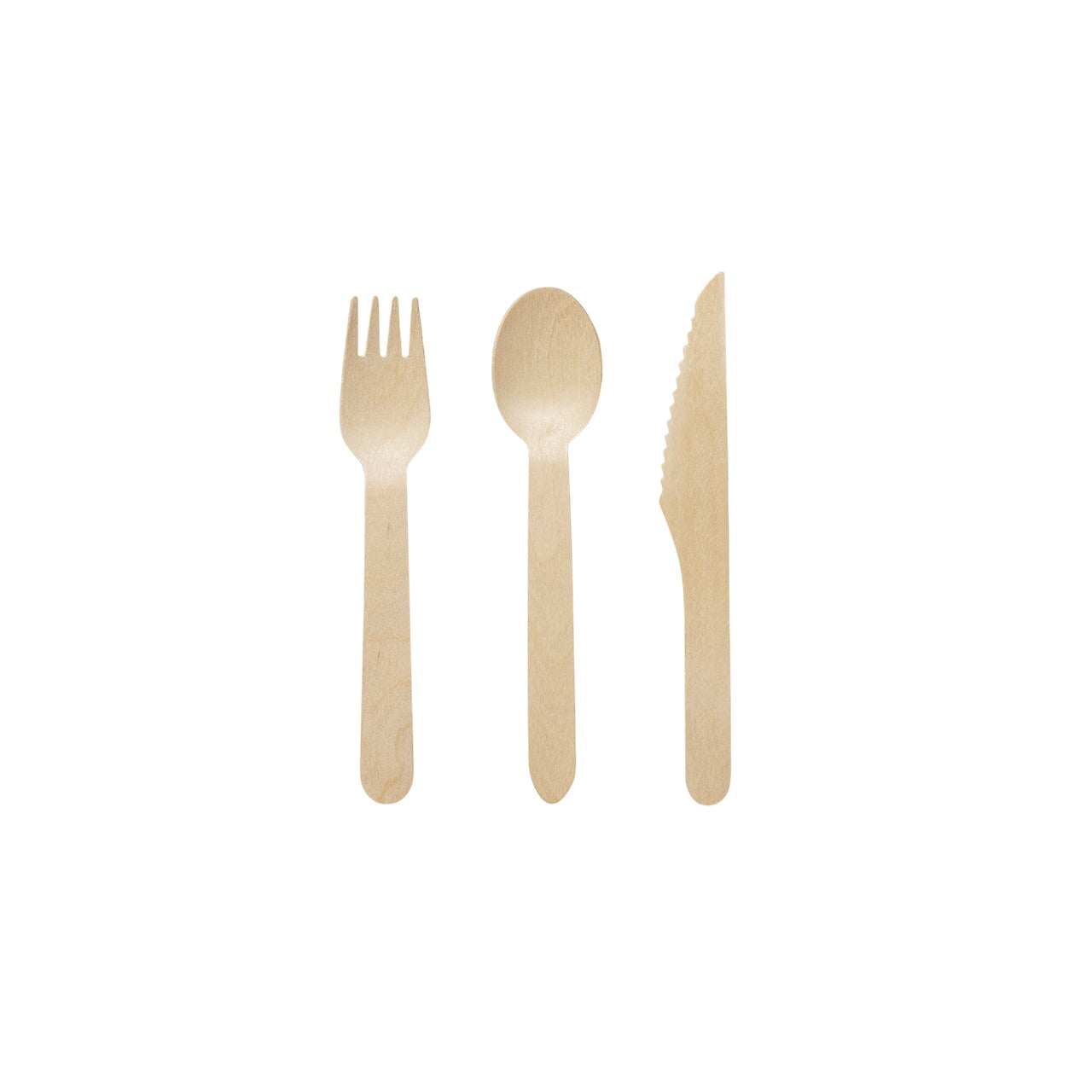 Wooden Cutlery Set (30 Per Pack)