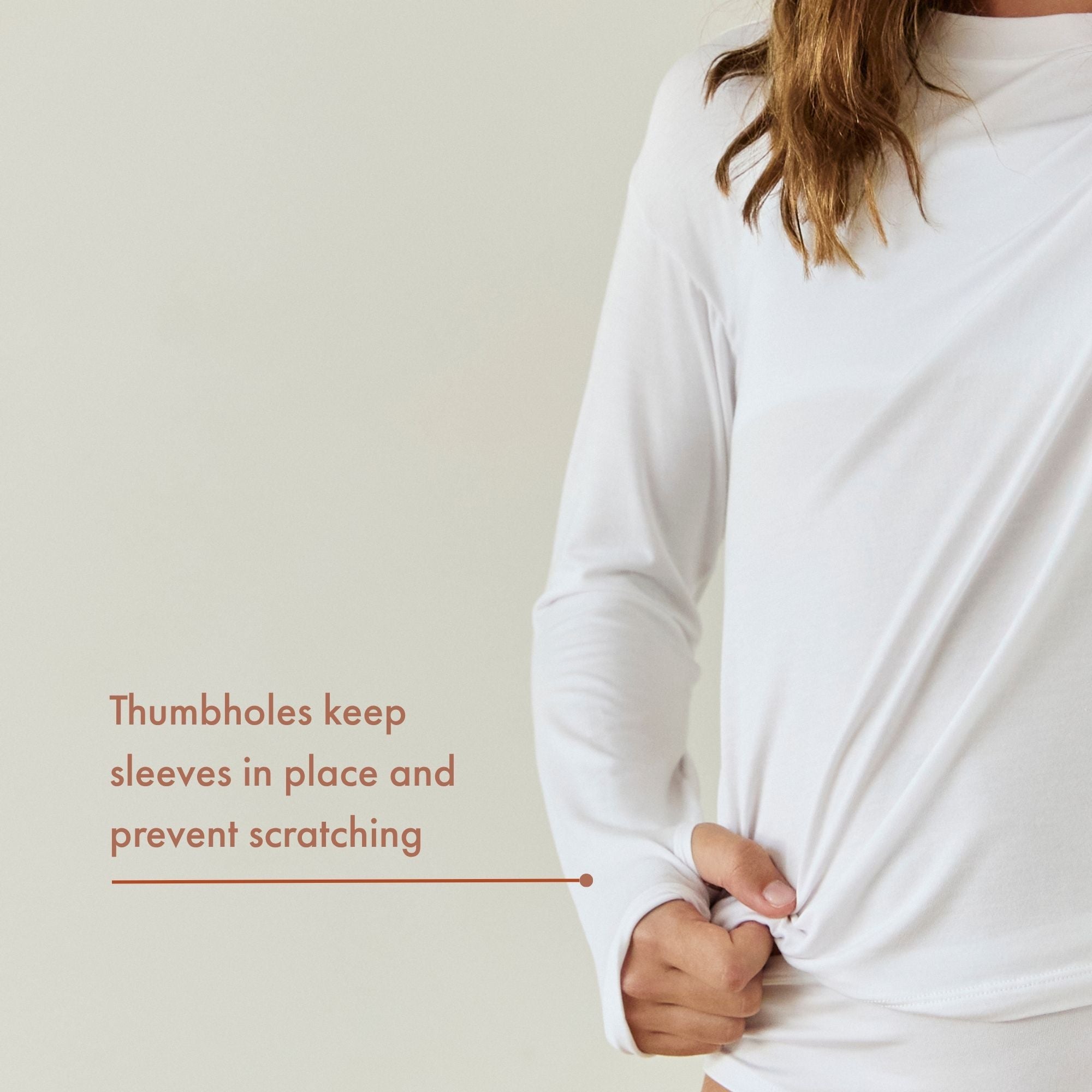 Kids’ Ultra Soft Tencel™ Micro Modal Long Sleeve Thumb-tee