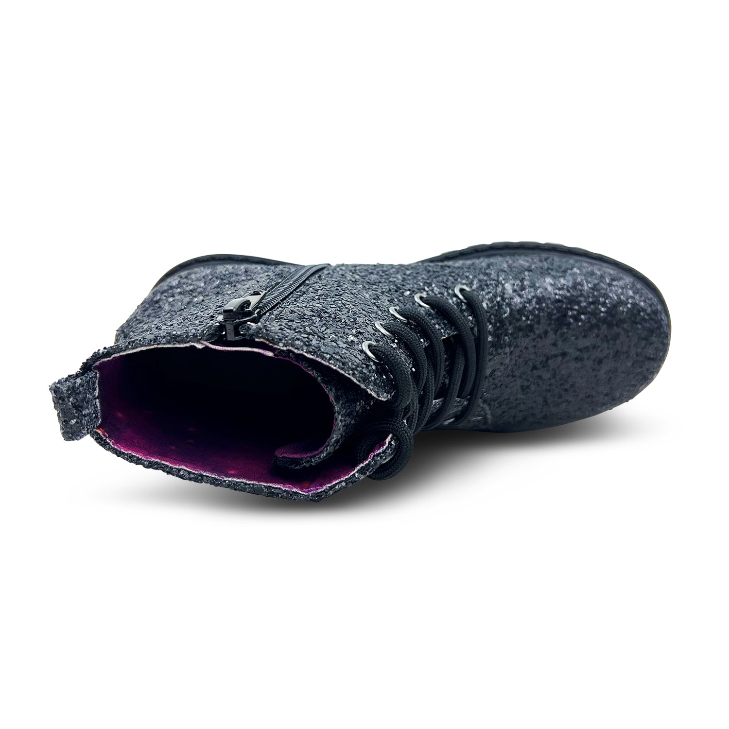 Miss Christie Boot In Black Glitter - Kids