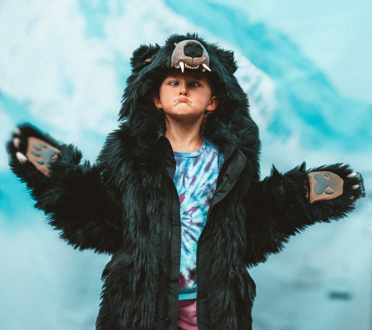Kids' Black Bear Coat