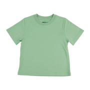 Kids Solid Tee In Grass Green