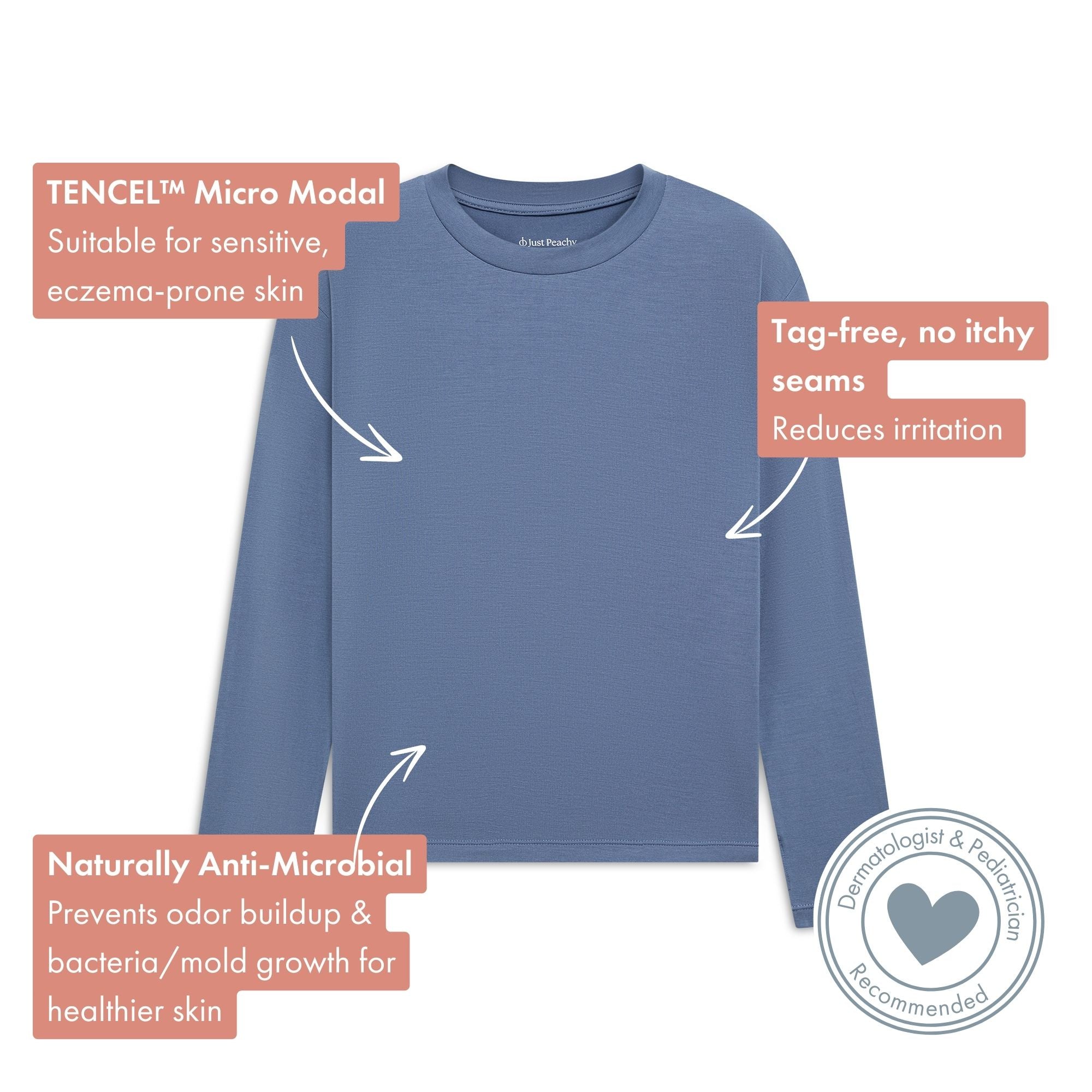 Teens’ Ultra Soft Tencel™ Micro Modal Long Sleeve Thumb-tee
