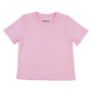 Kids Solid Tee In Pink
