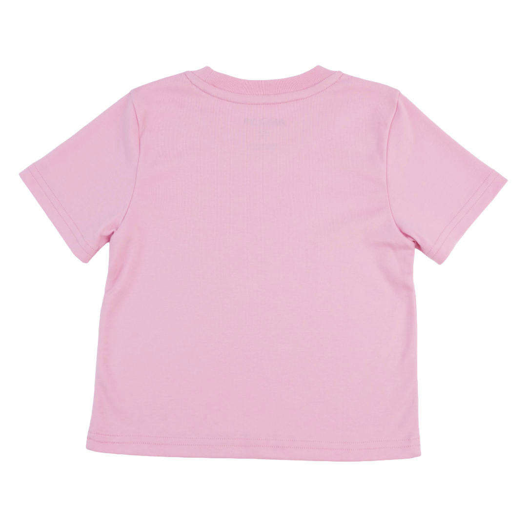 Kids Solid Tee In Pink