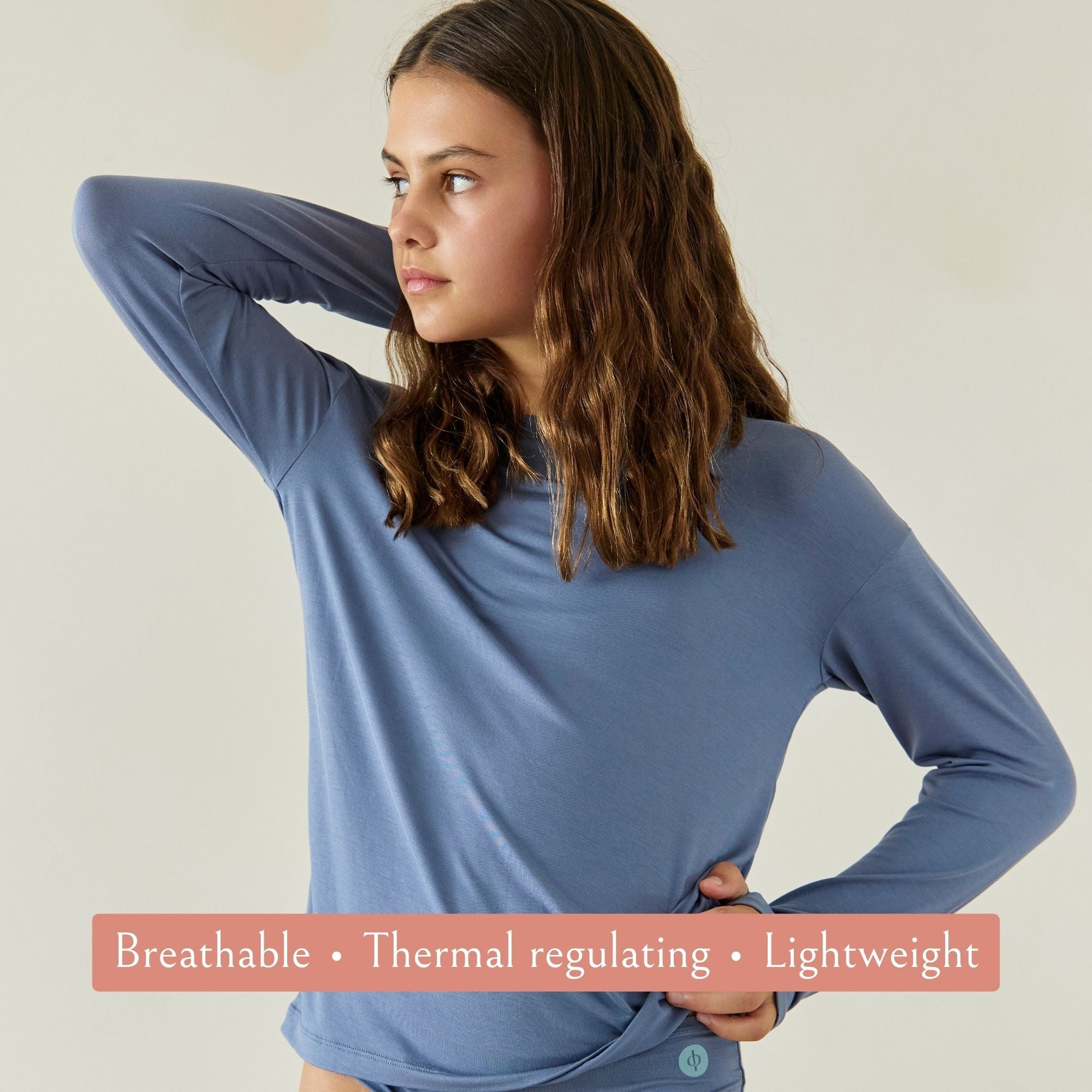 Teens’ Ultra Soft Tencel™ Micro Modal Long Sleeve Thumb-tee