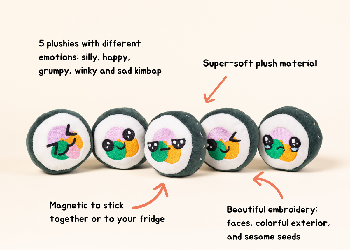 Kimbap Friends Plushies