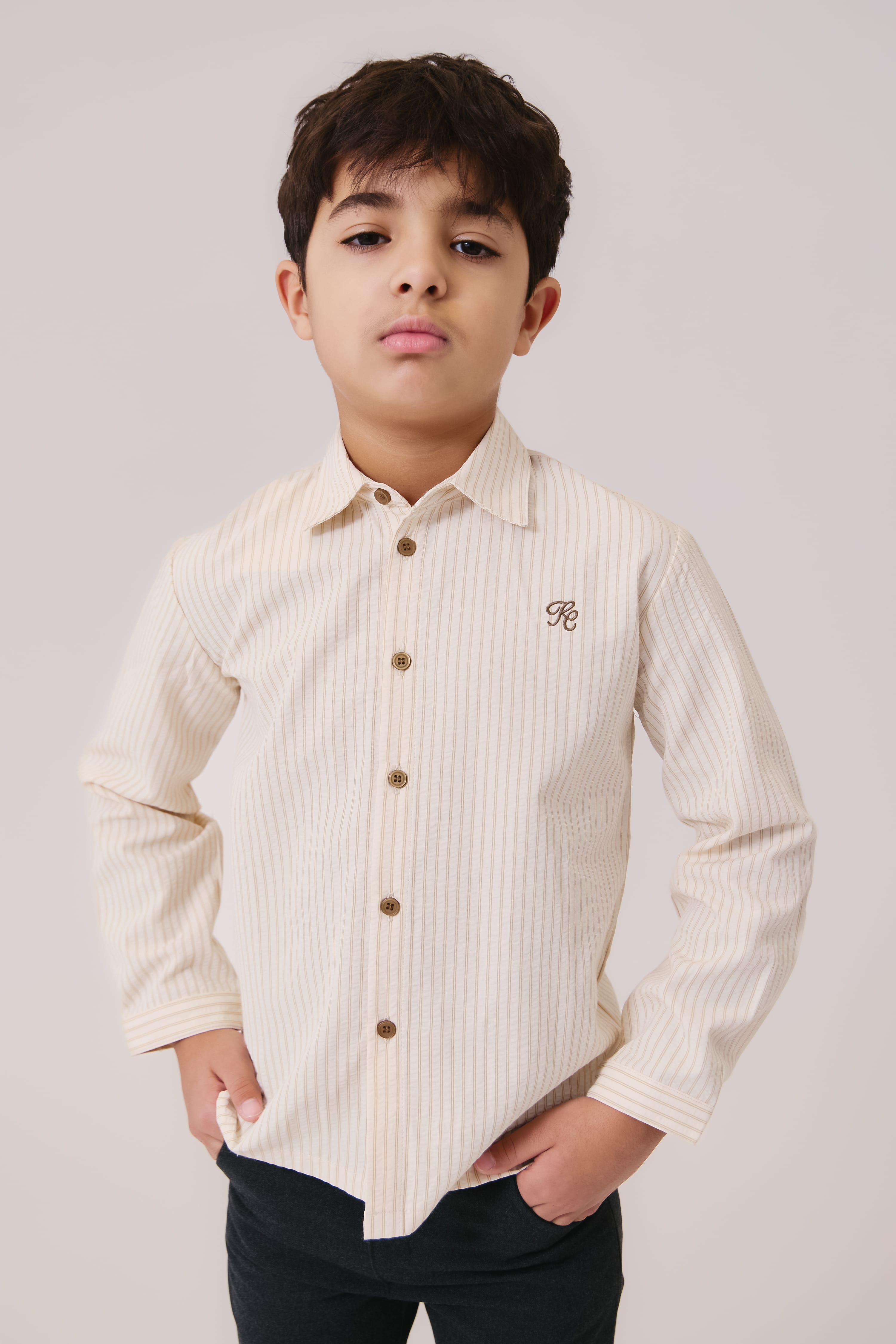 Sol Stripe Shirt - Mustard