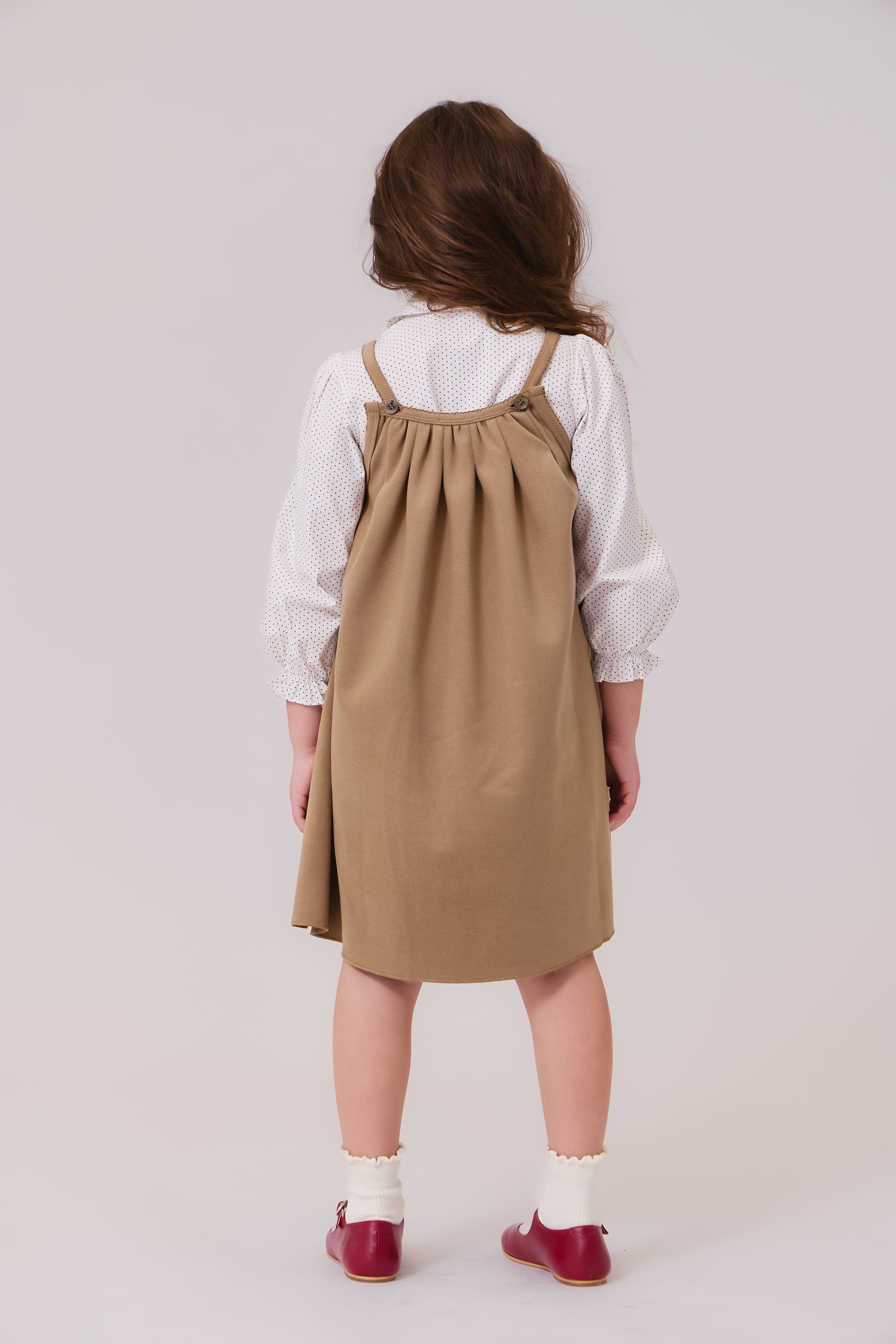 Sienna Pinafore Jumper - Chestnut