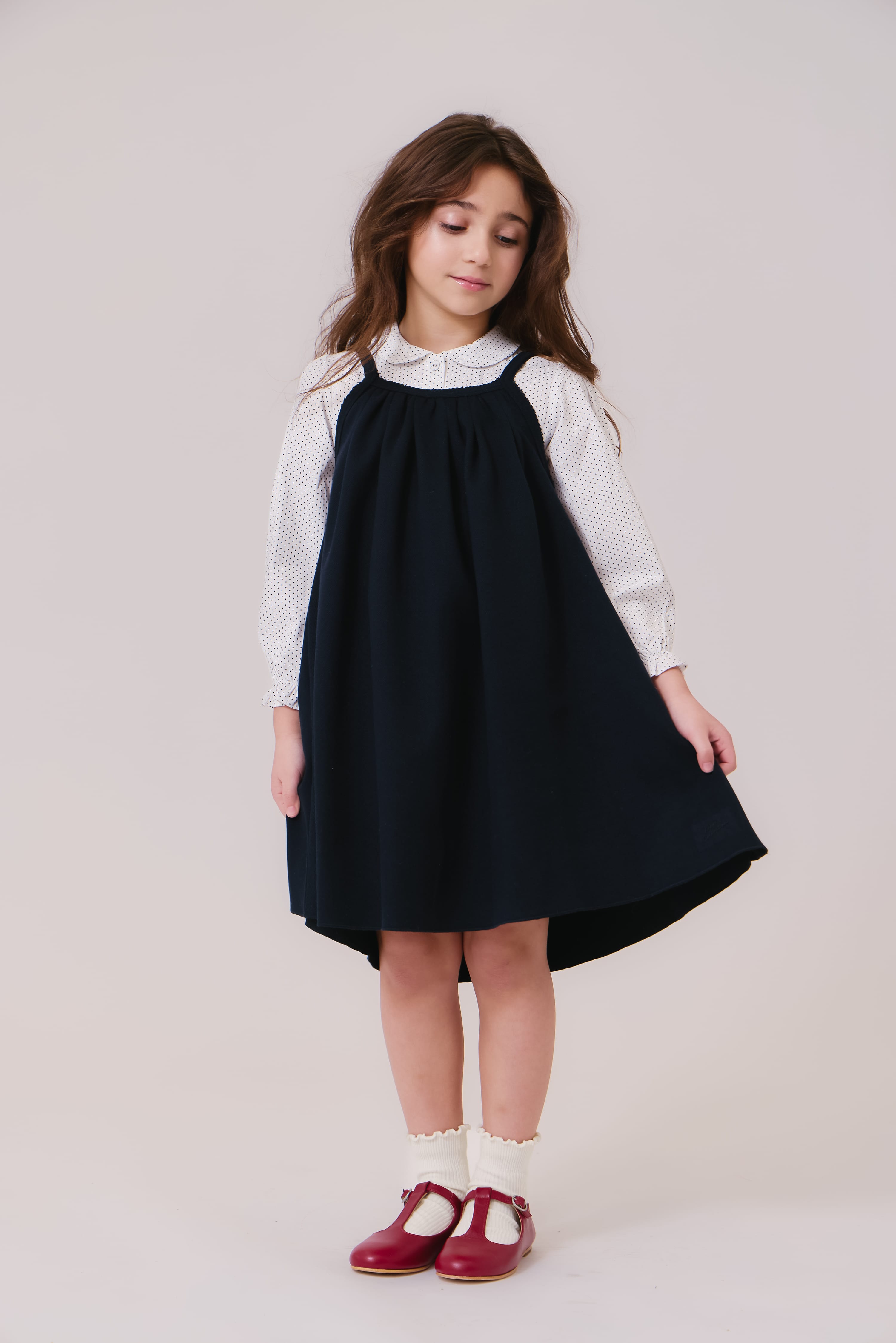 Sienna Pinafore Jumper - Navy