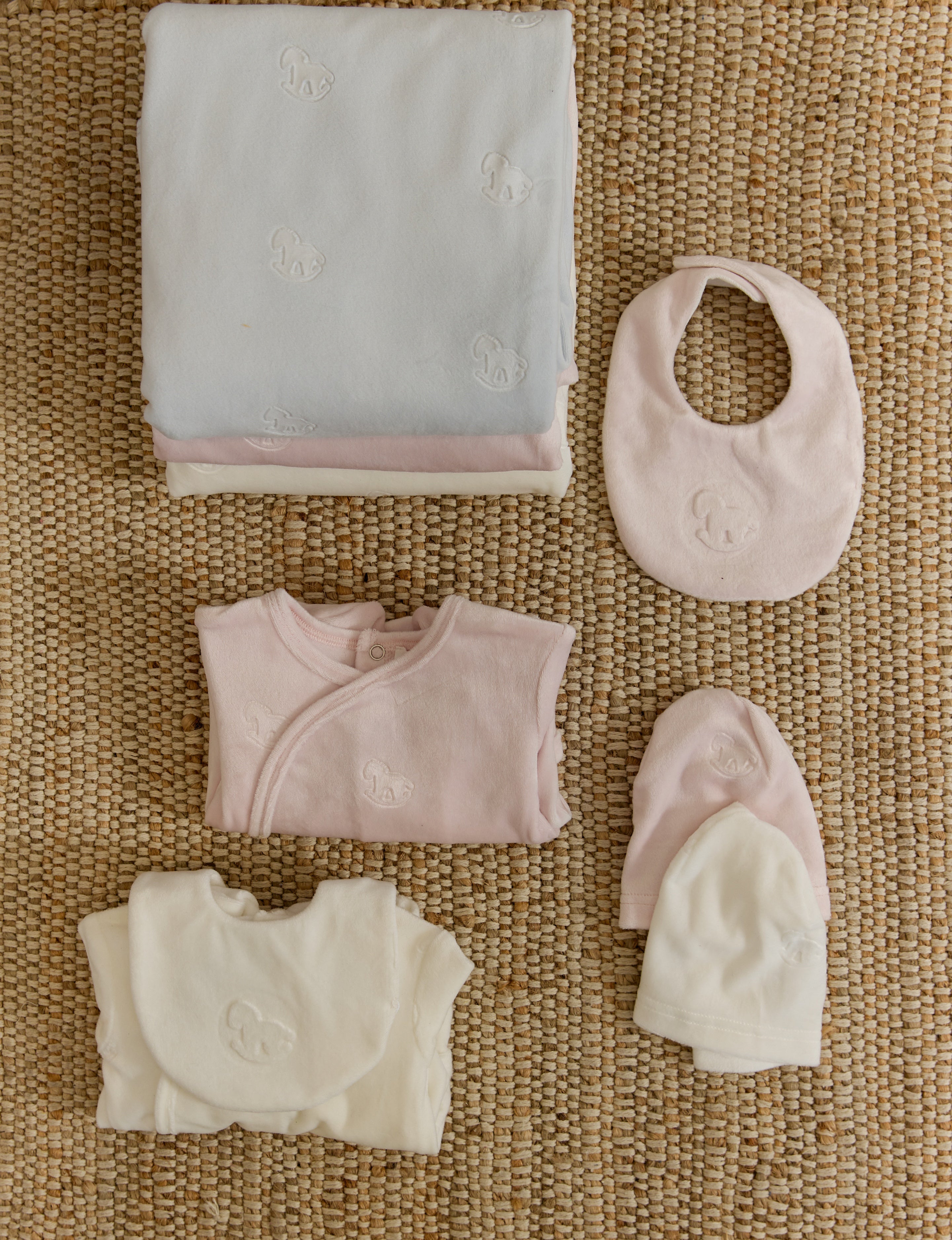 Whinny Wrap Footie & Hat Set - Pink