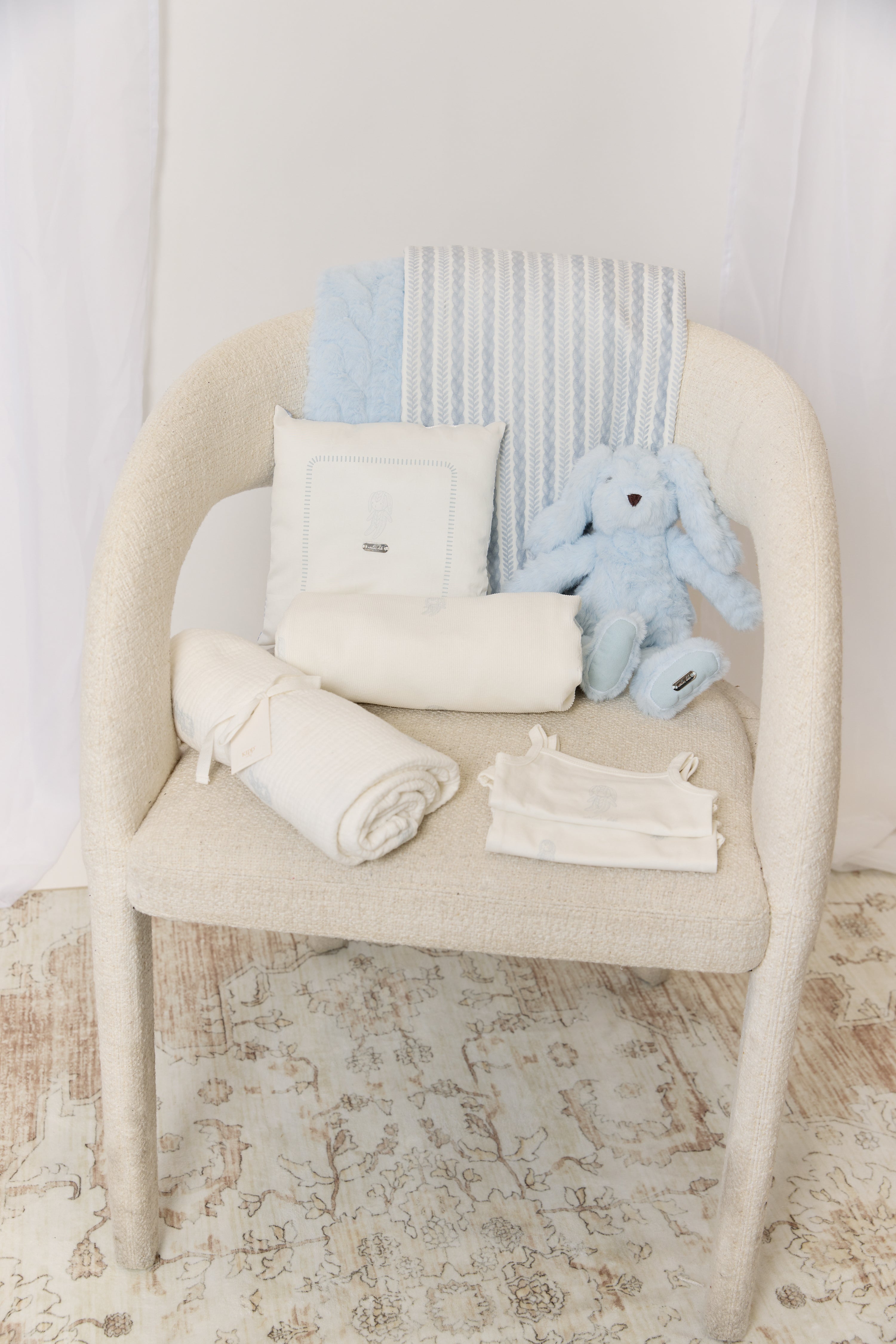 Atelier Bunny Onesies 2 Pack - Blue