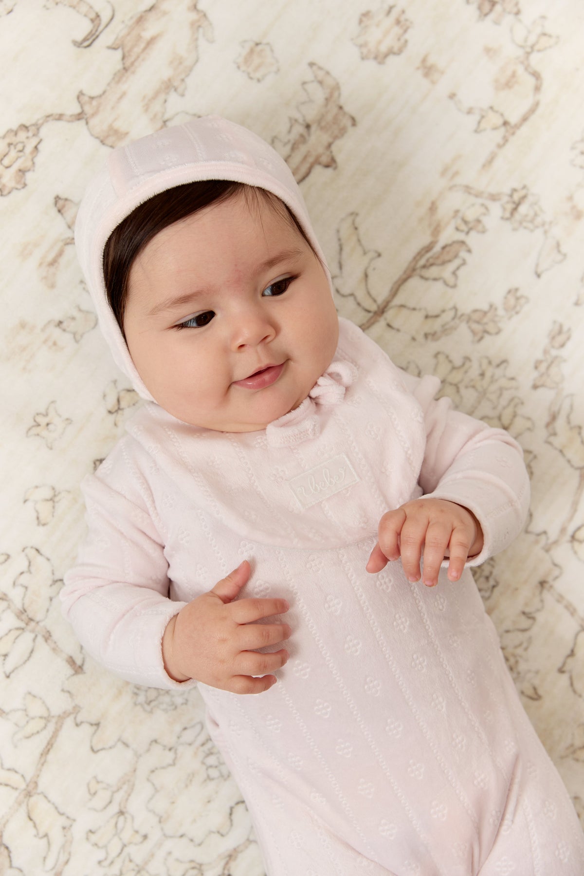 Bebe Pointelle Bib - Pink