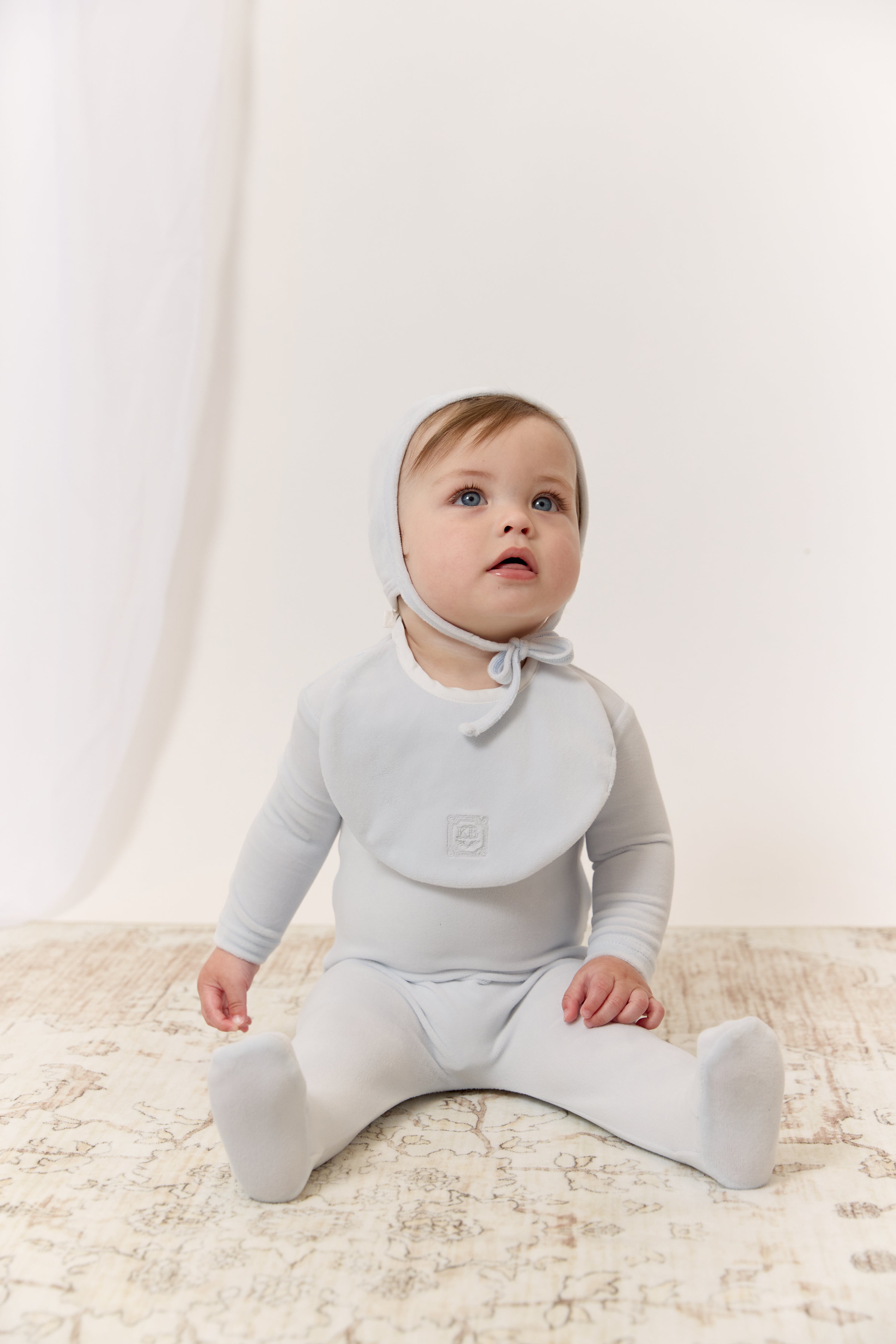 Kb Logo Footie & Hat Set - Blue