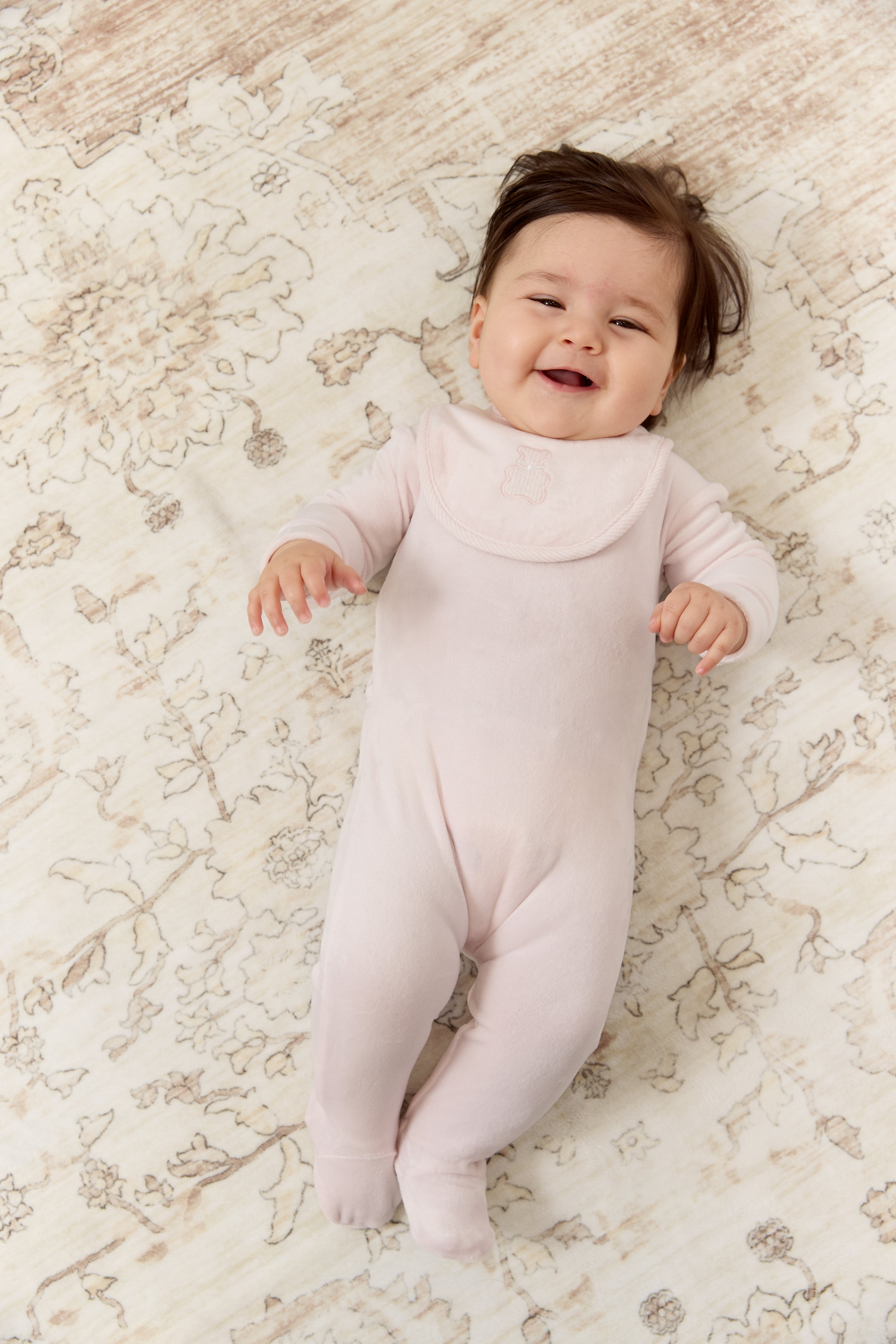 Petit Ours Footie, Hat And Blanket Set - Pink