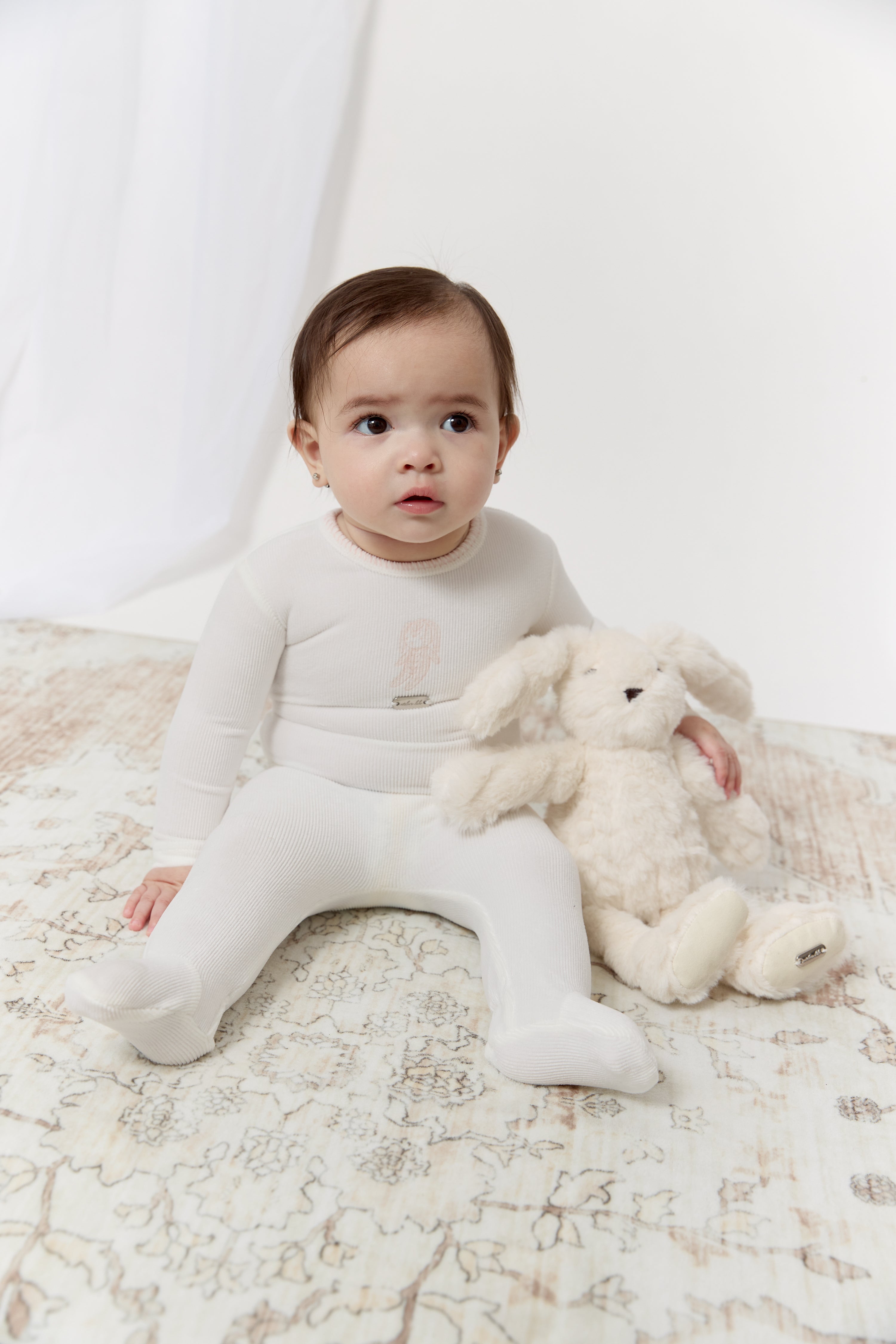Atelier Bunny Footie - Pink