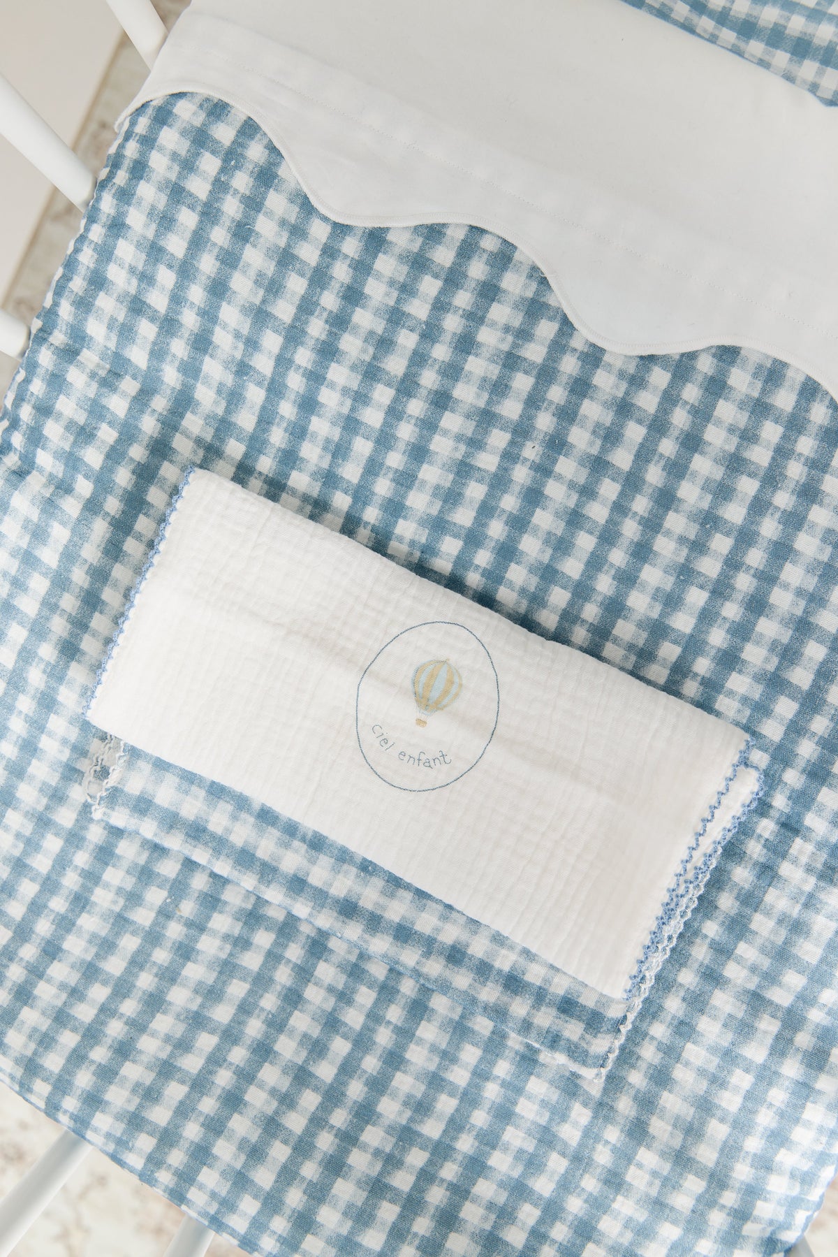 Ciel Enfant Burp Cloth Set Of 3 - Blue