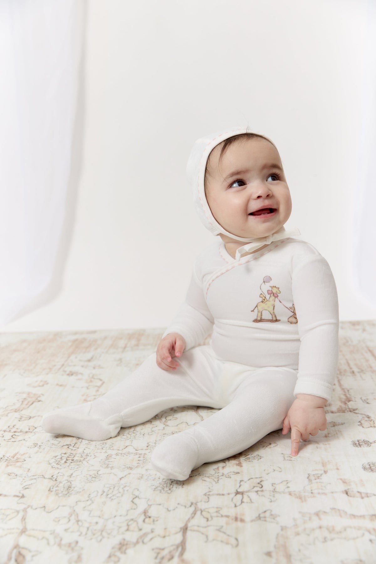 Meadow Friends Footie, Hat & Blanket Set - Pink