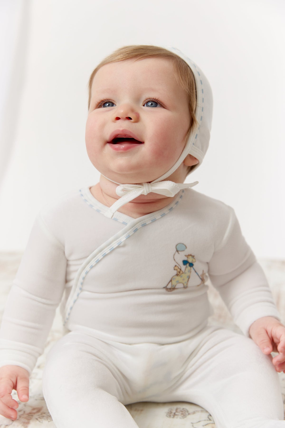 Meadow Friends Footie, Hat & Blanket Set - Blue