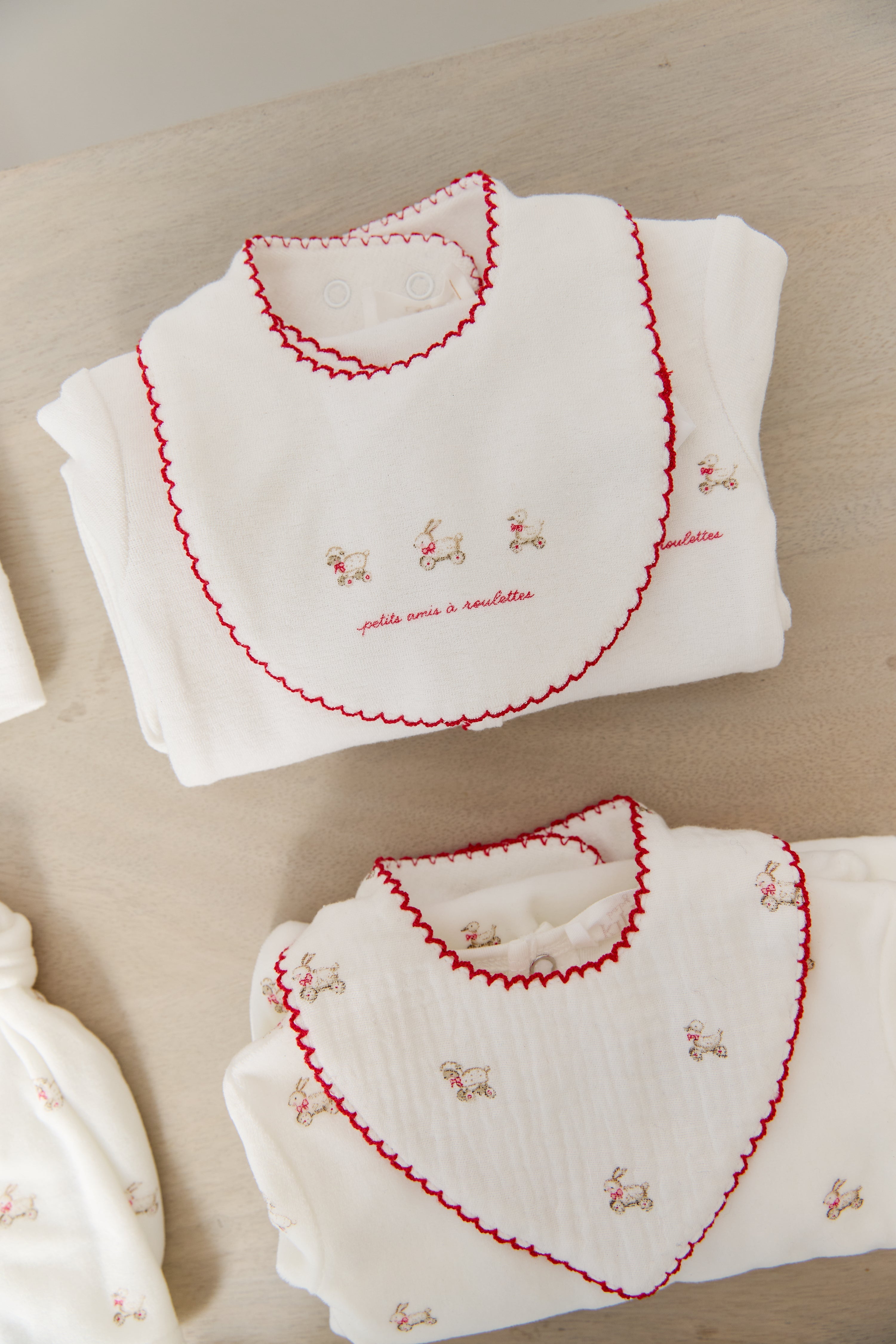 Petits Amis Terry Footie - Red