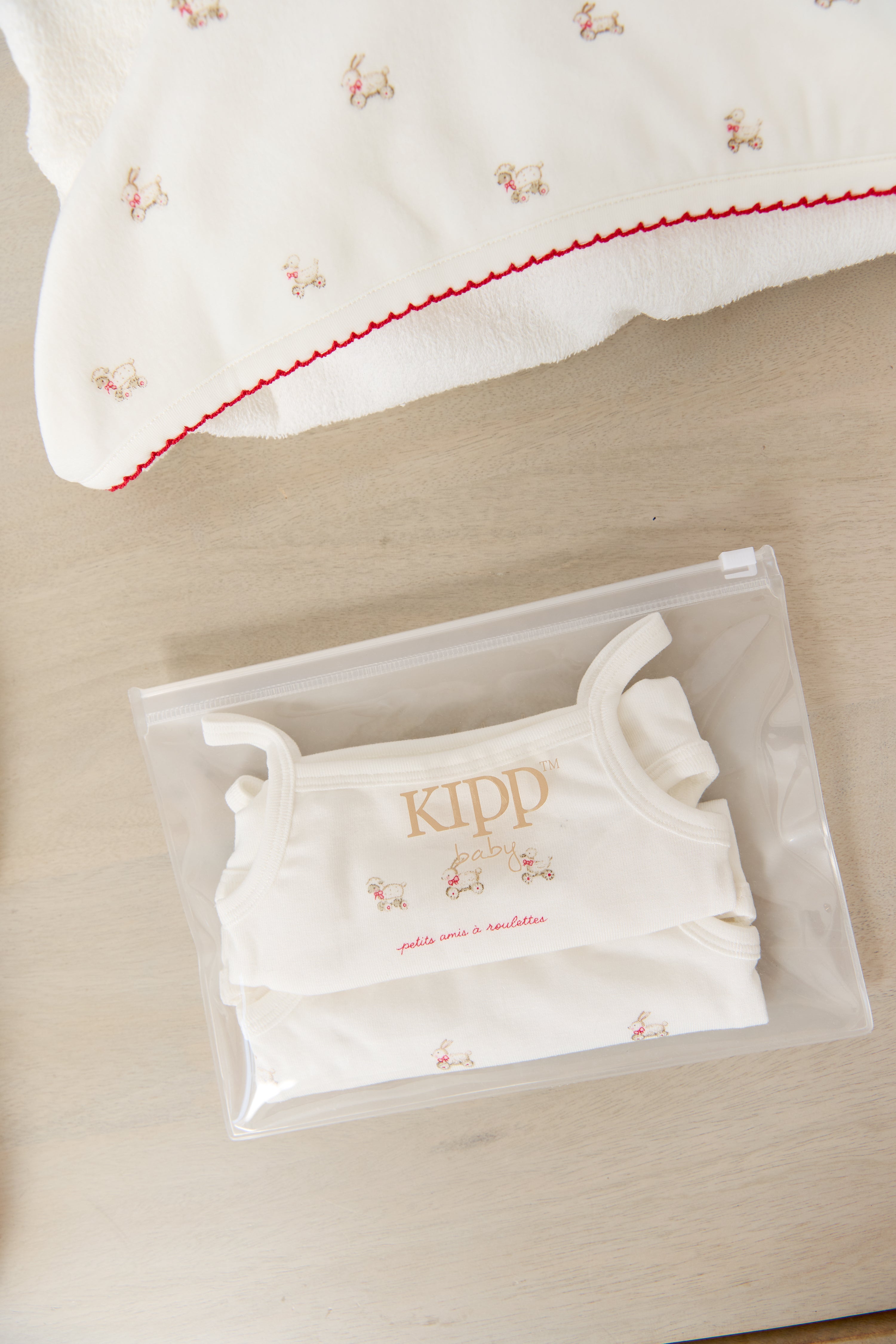 Petit Amis Onesie Set Of 2 - Red