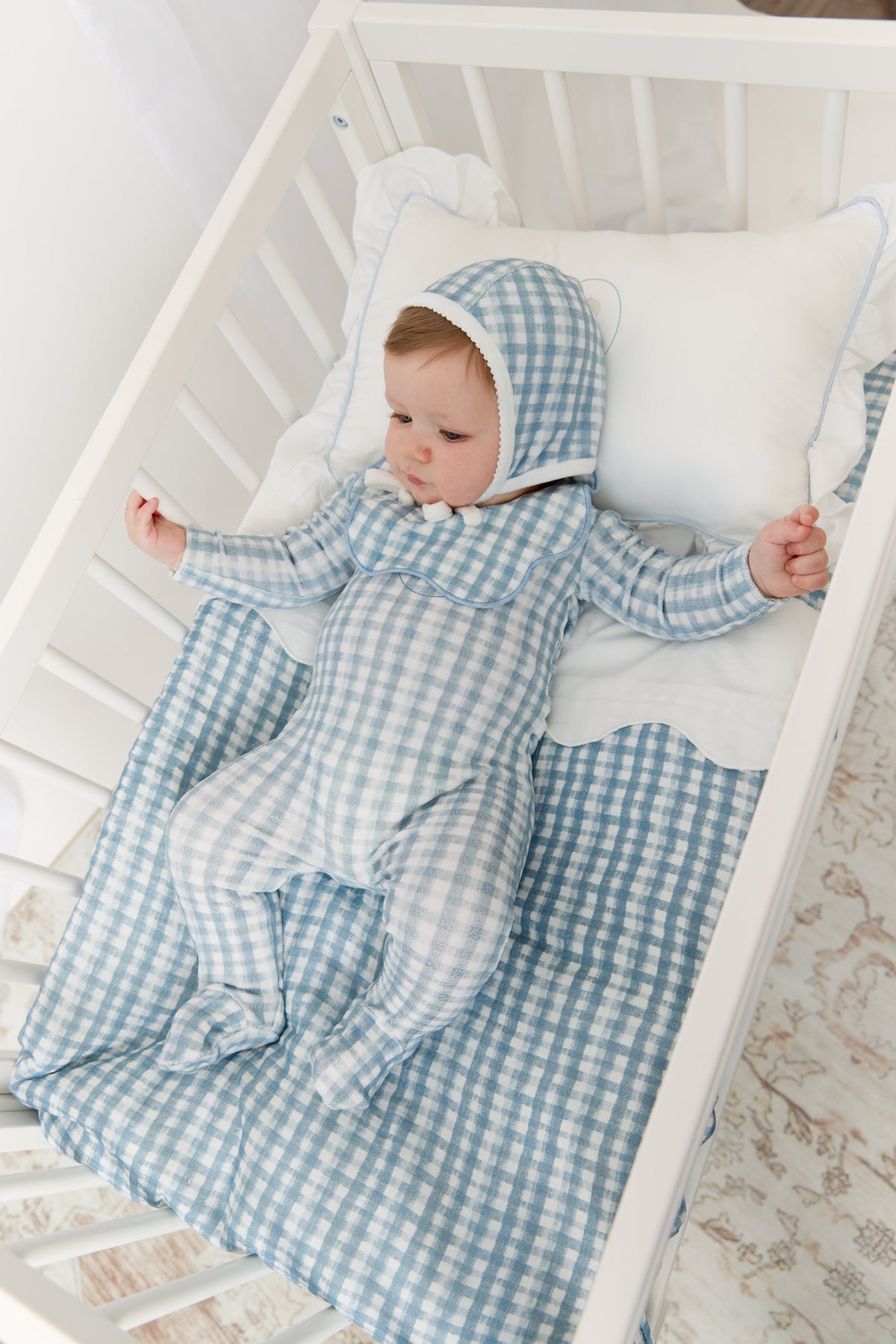 Ciel Enfant Mini 4pc Crib Set - Blue