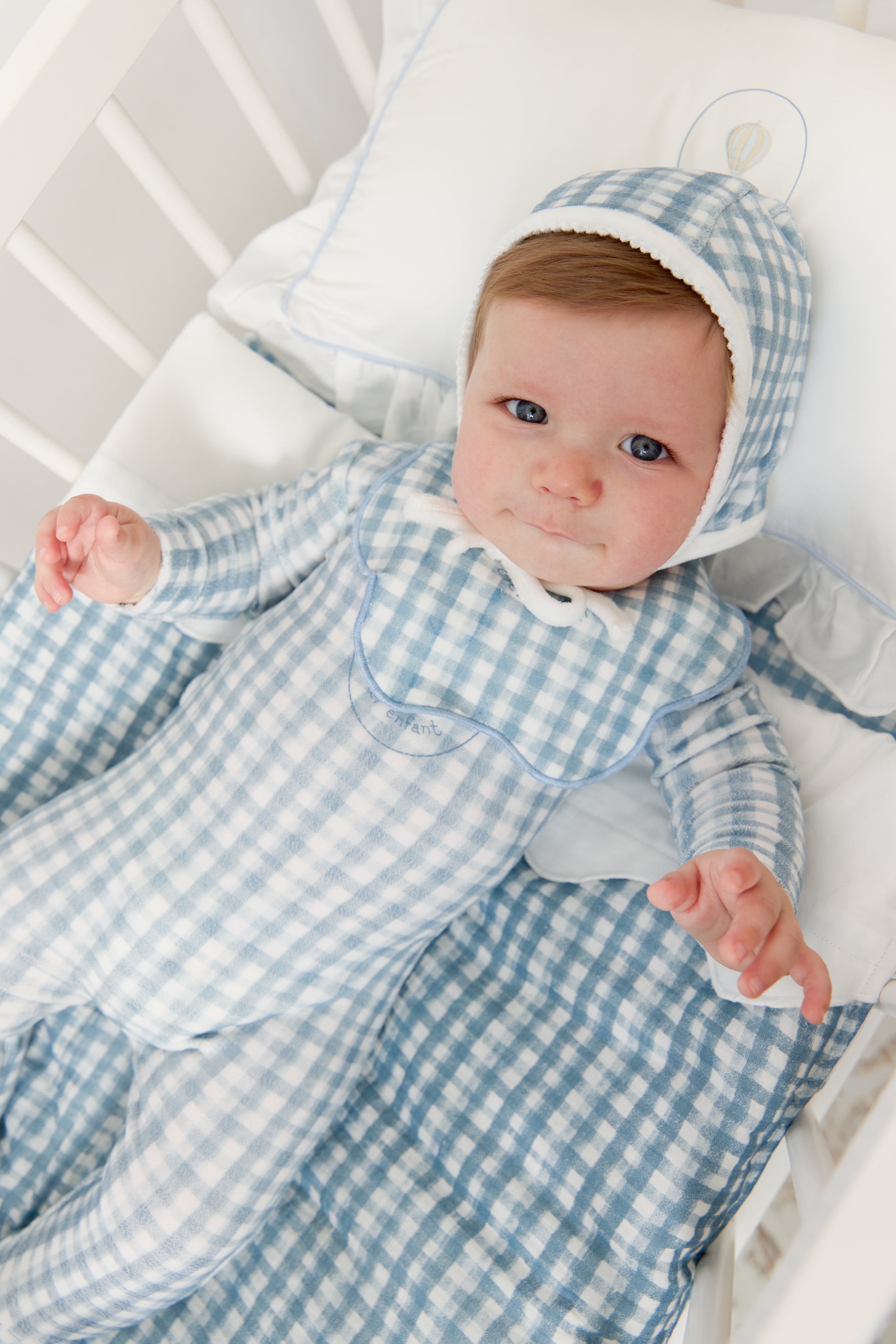 Ciel Enfant Mini 4pc Crib Set - Blue