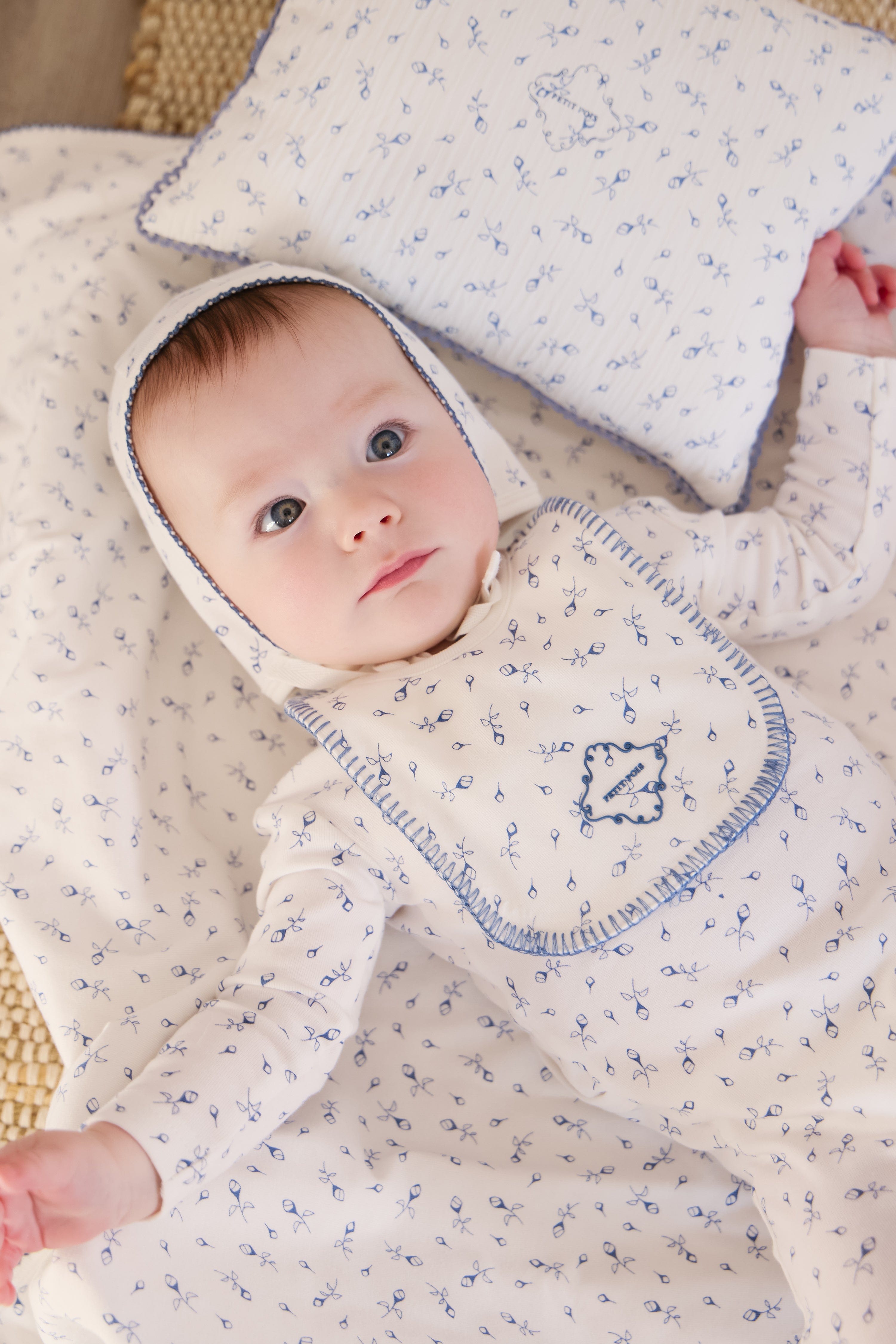 Petit Pois Bib - Blue