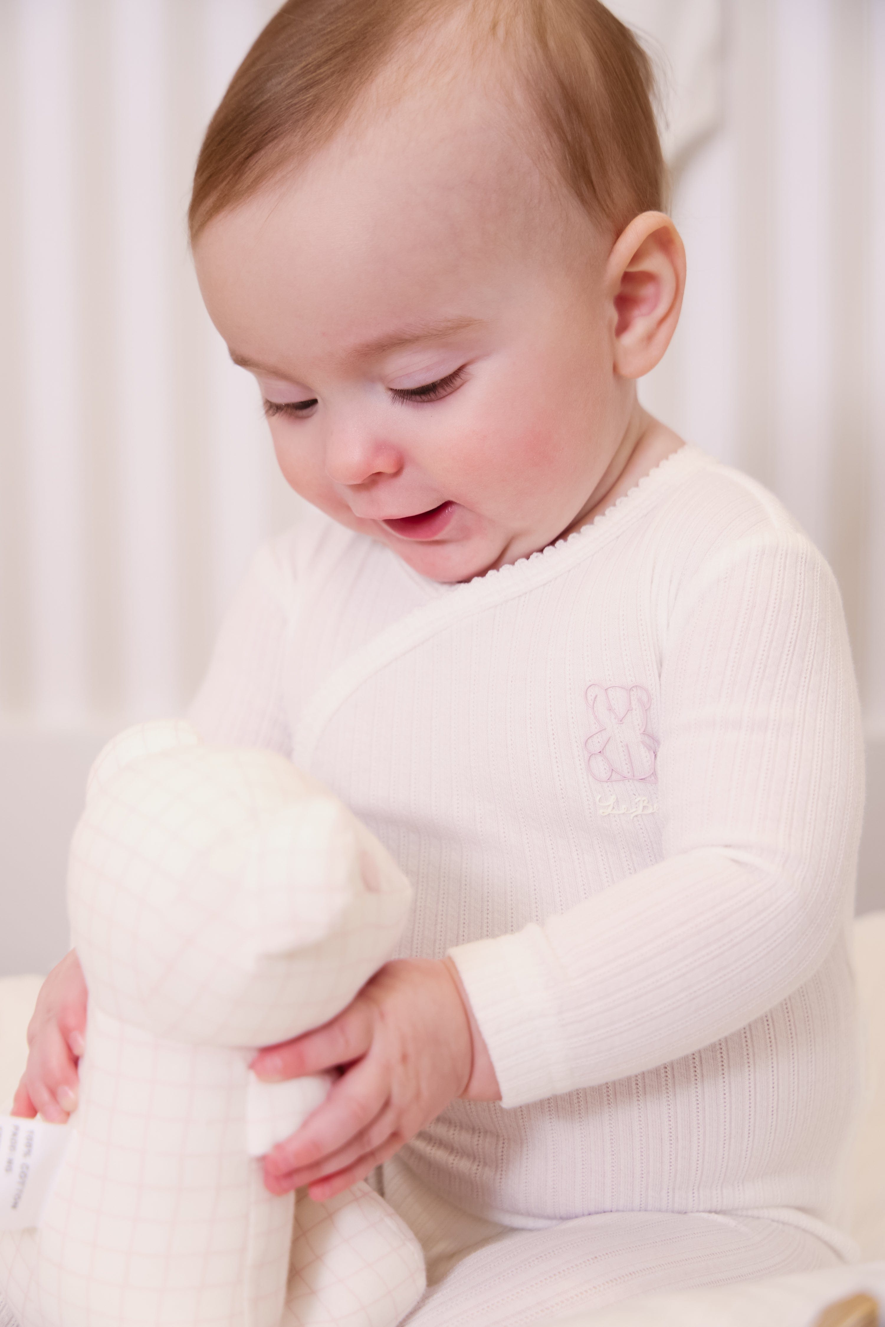 Teddy Wrap Footie - Pink