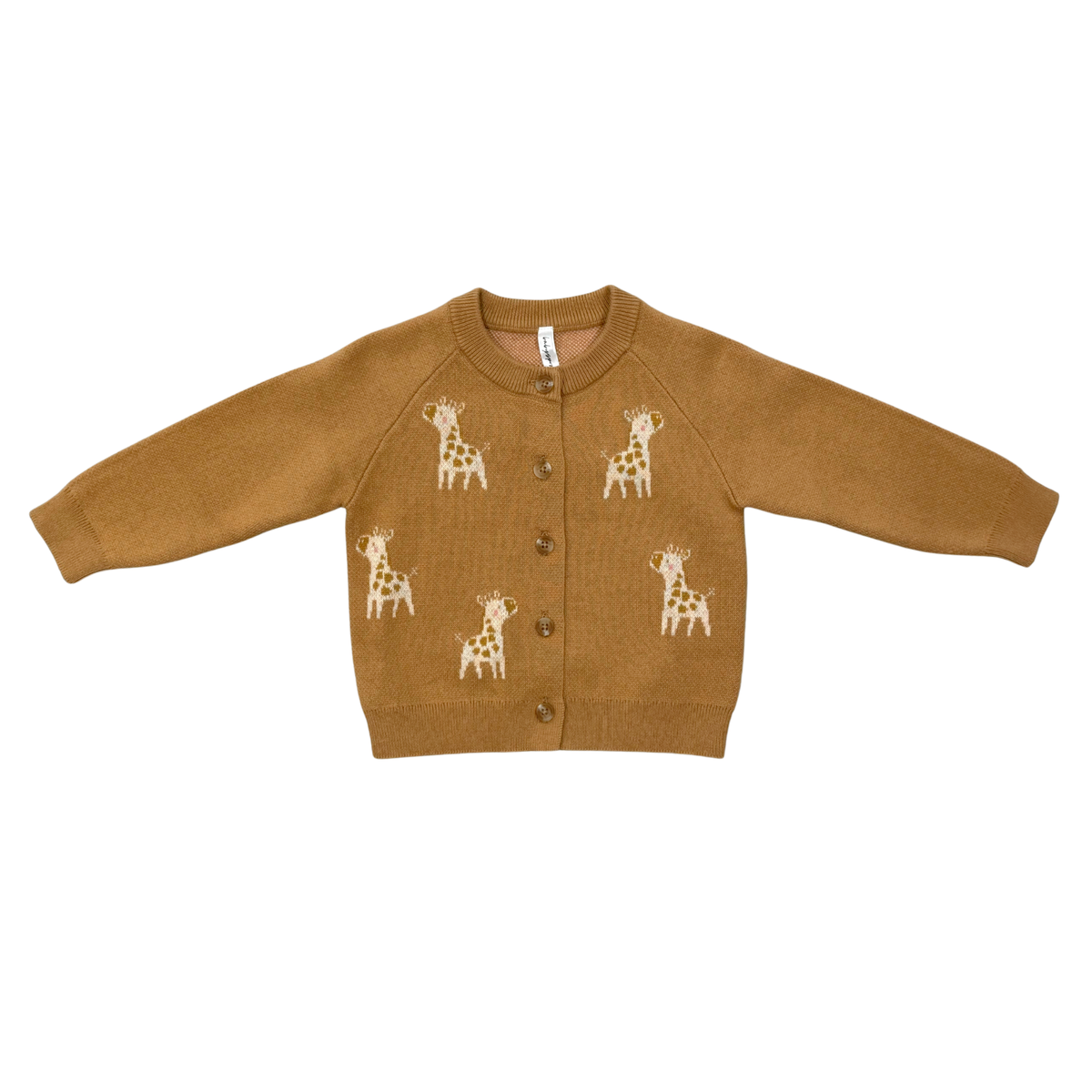 Knit Cardigan In Giraffe