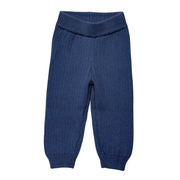 Boys Knit Leggings In Navy