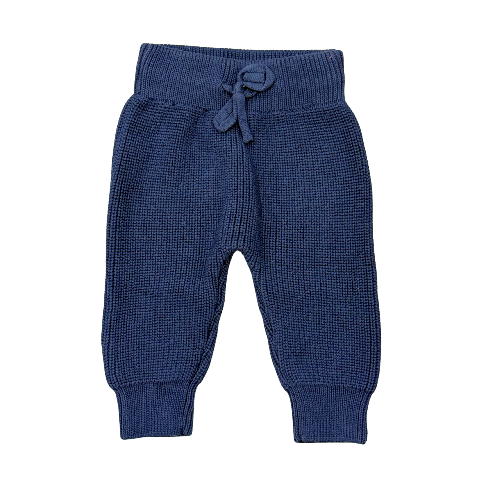 Baby Boy Knit Pants In Navy