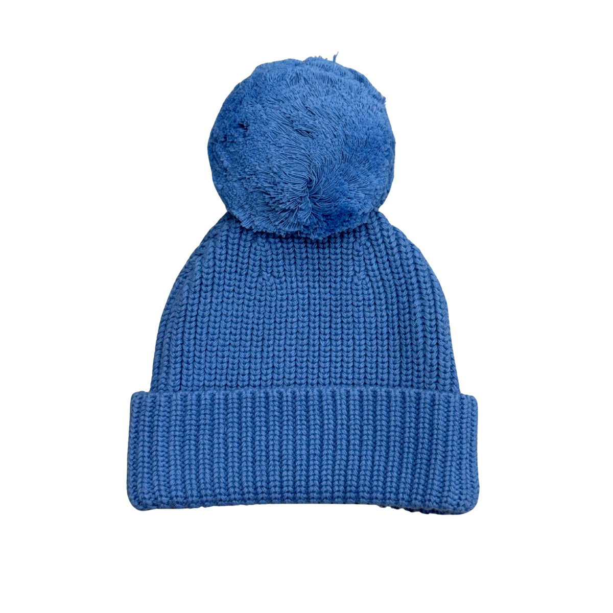 Knit Pom Hat In Stonewash
