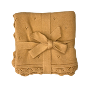 Knit Blanket In Camel