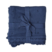 Knit Blanket In Navy