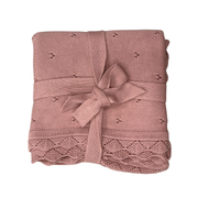 Knit Blanket In Rose