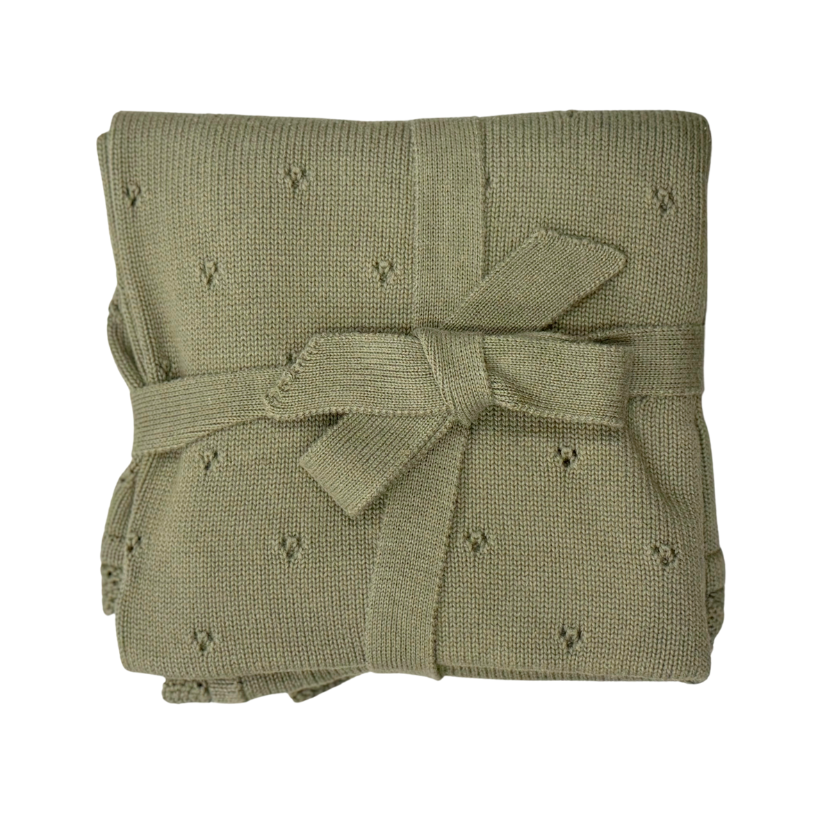 Knit Blanket In Woodland Moss