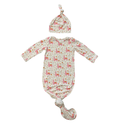 Knotted Sleeper Set In Llamas