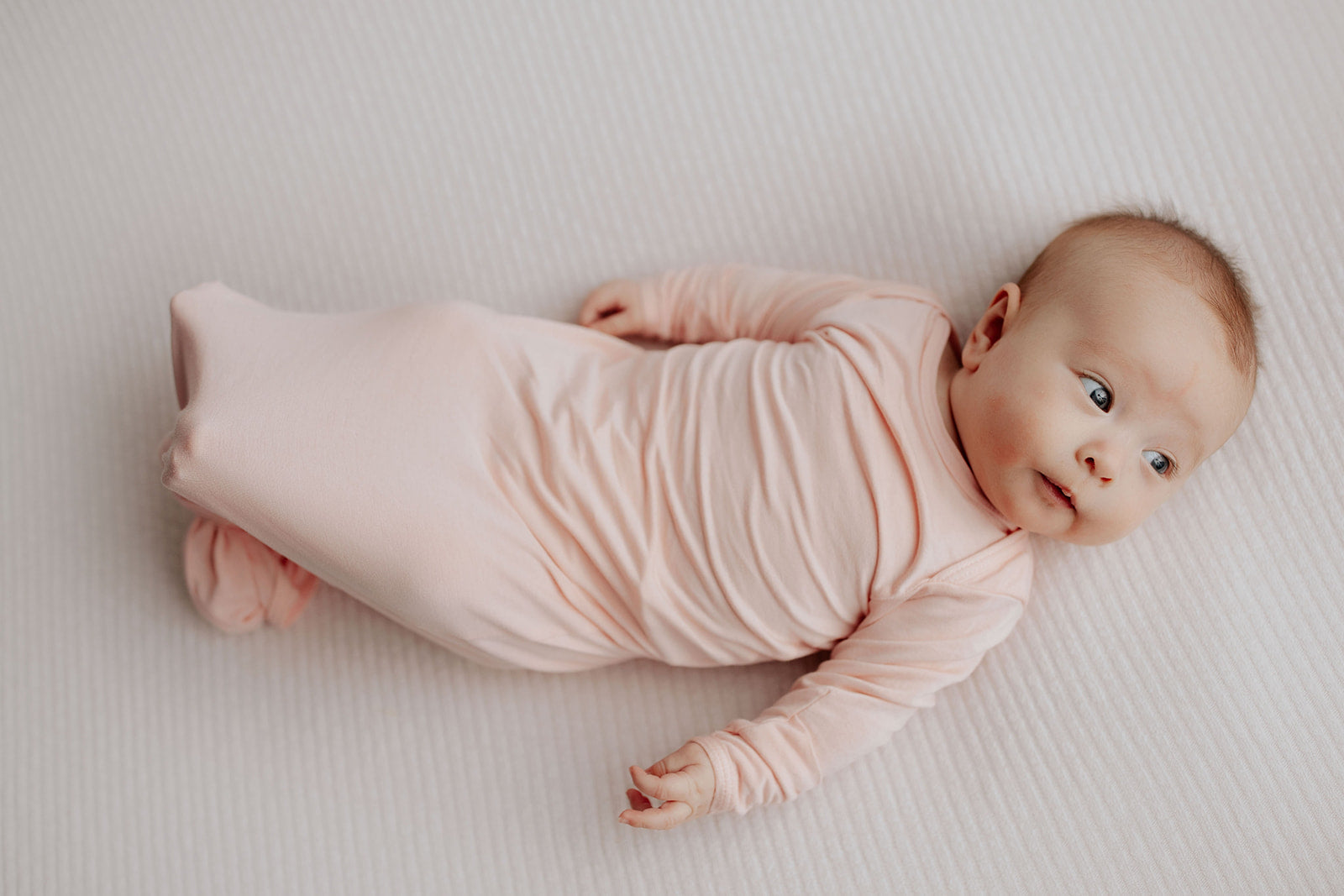 Heavenly Pink Newborn Knotted Baby Gown