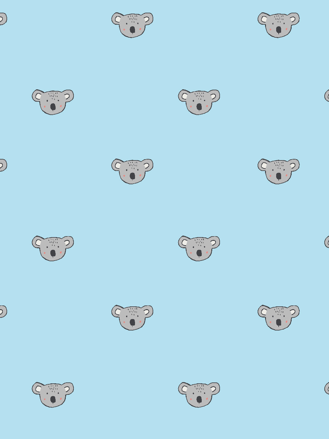 'koala' Wallpaper By Tea Collection - Baby Blue