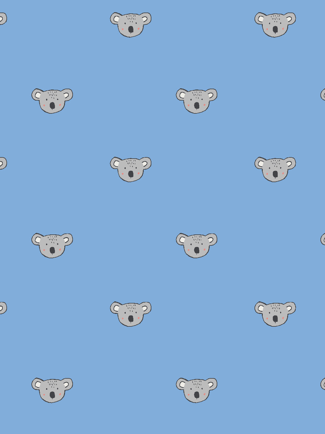'koala' Wallpaper By Tea Collection - Denim