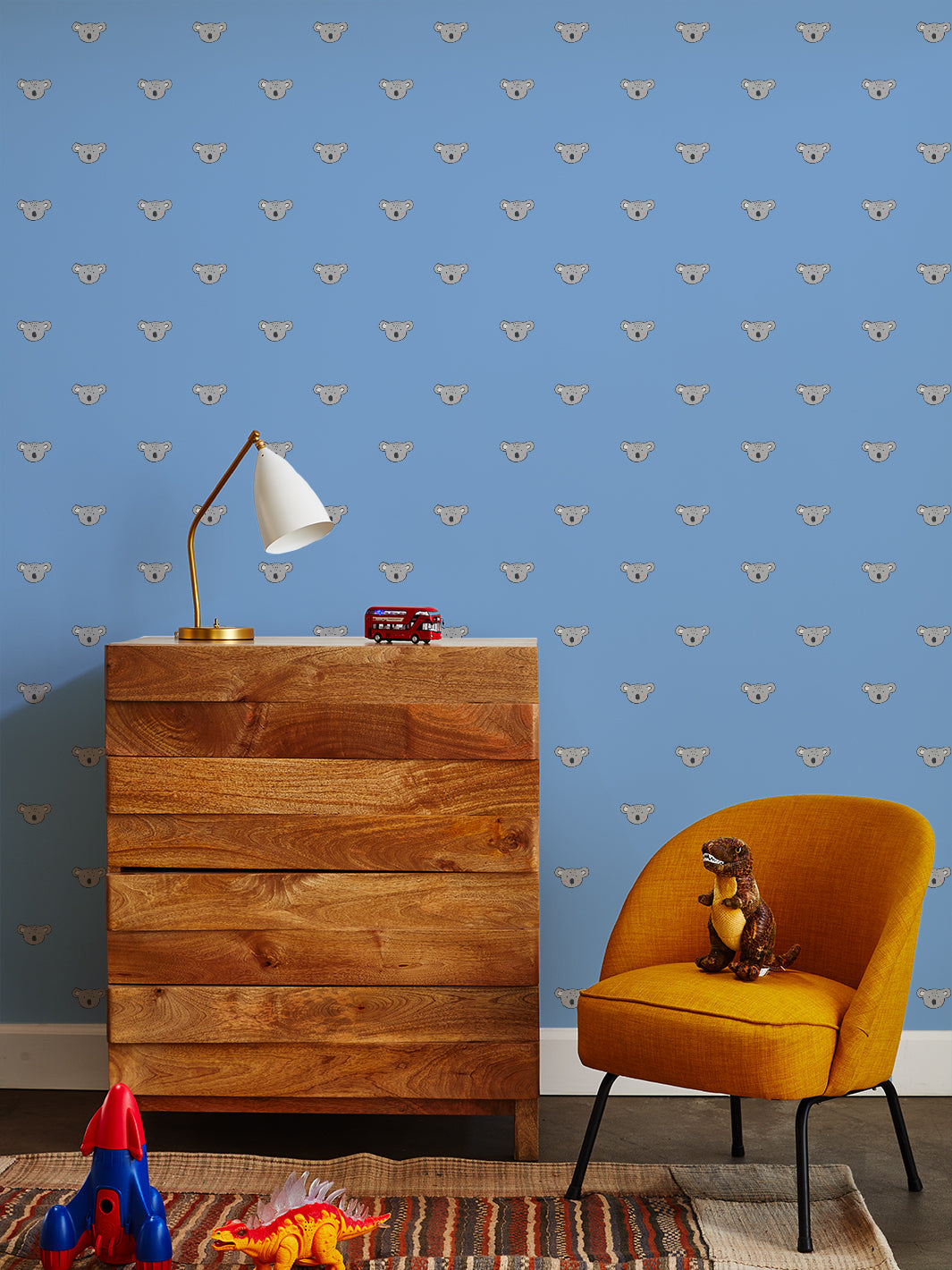 'koala' Wallpaper By Tea Collection - Denim