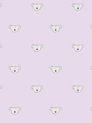 'koala' Wallpaper By Tea Collection - Lavender