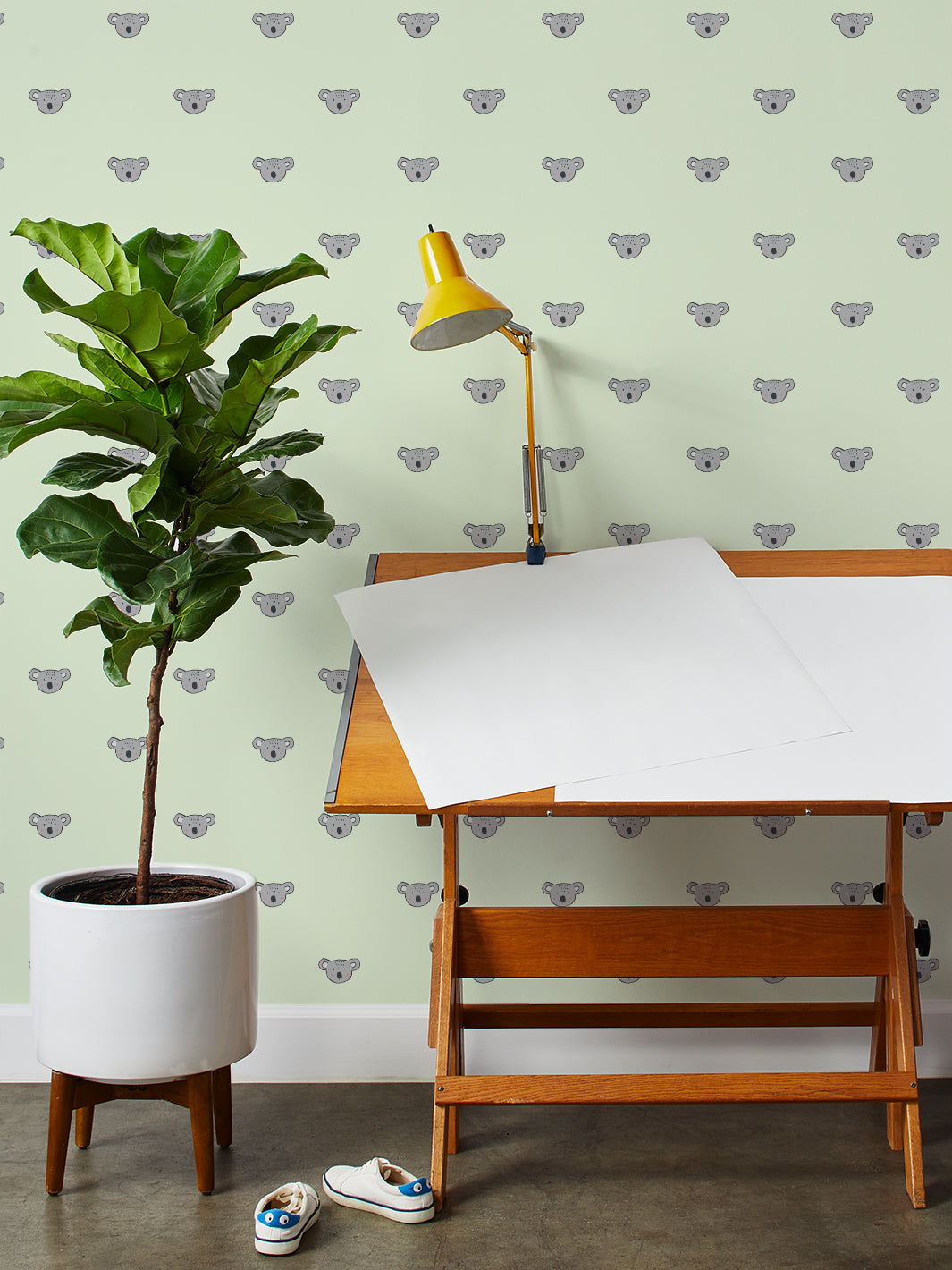 'koala' Wallpaper By Tea Collection - Pistachio