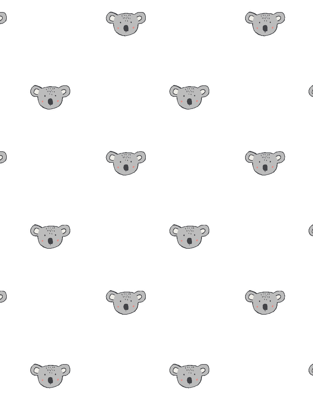'koala' Wallpaper By Tea Collection - White
