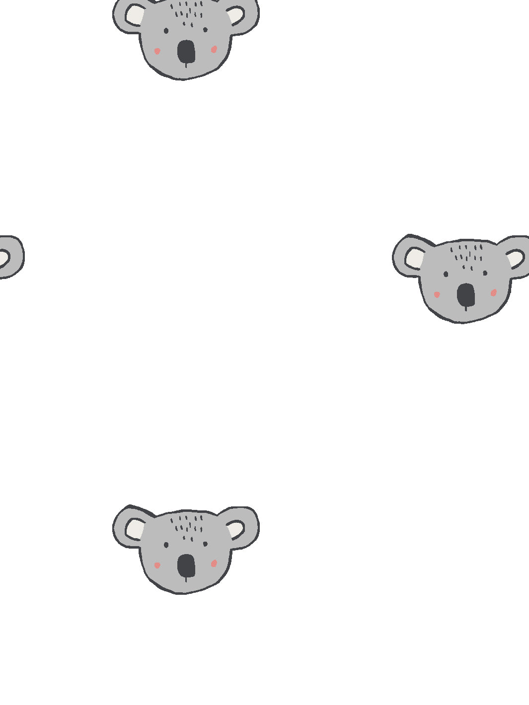 'koala' Wallpaper By Tea Collection - White