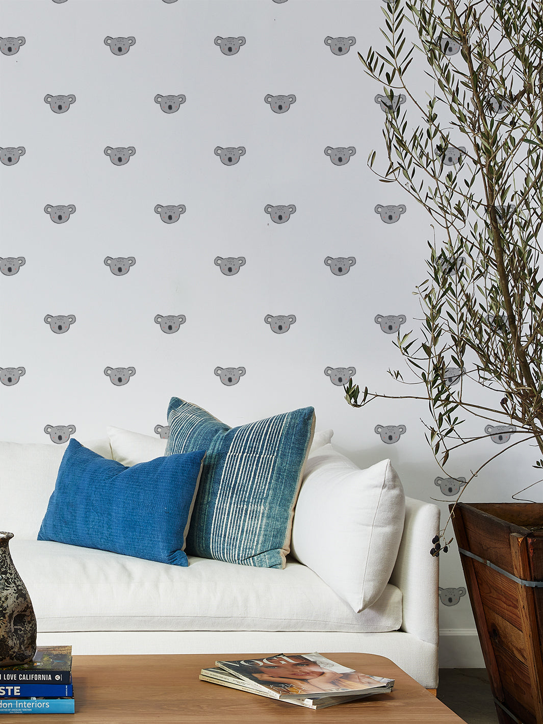 'koala' Wallpaper By Tea Collection - White