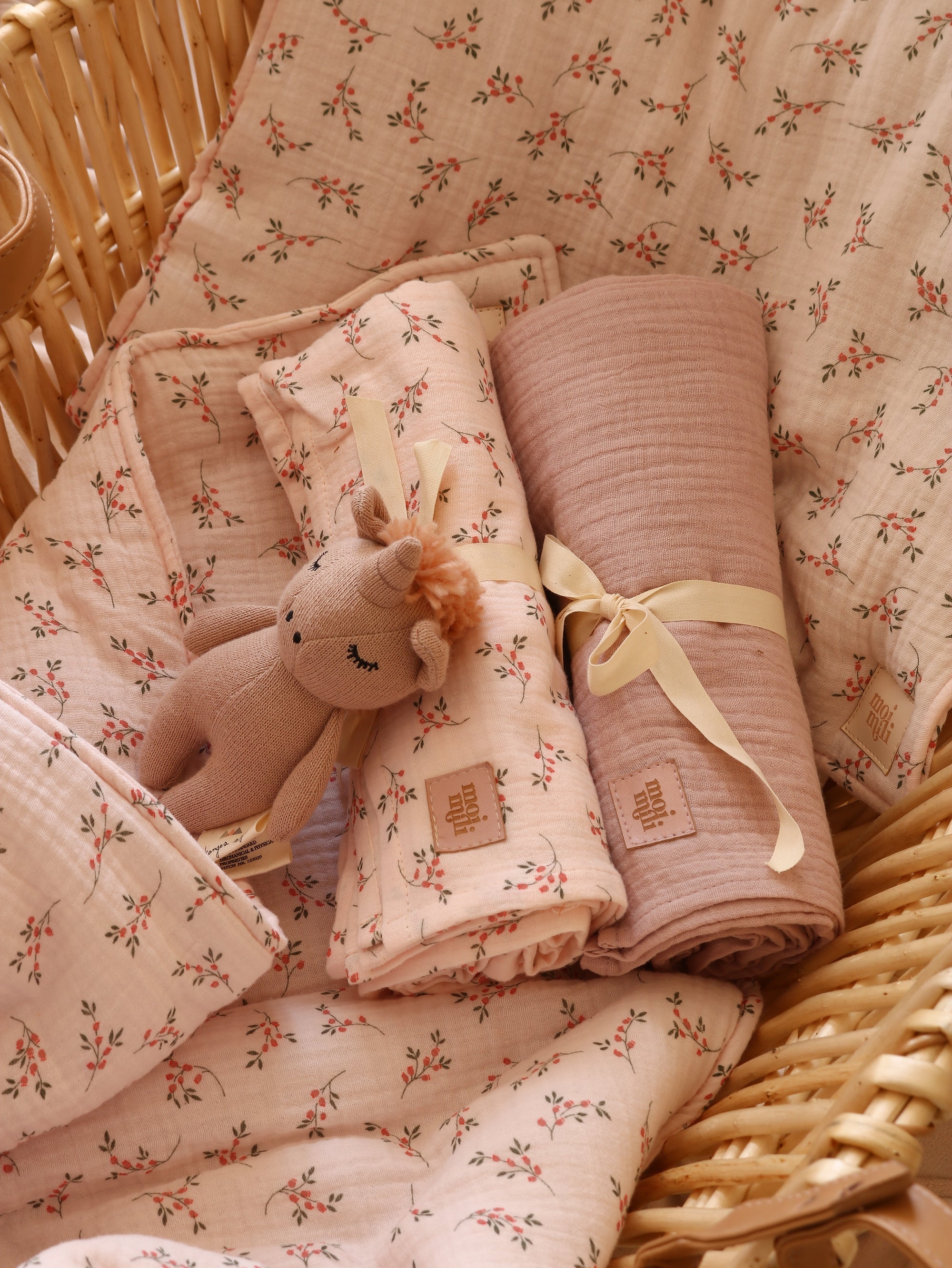 Muslin Baby Pink - Baby Swaddle Blanket